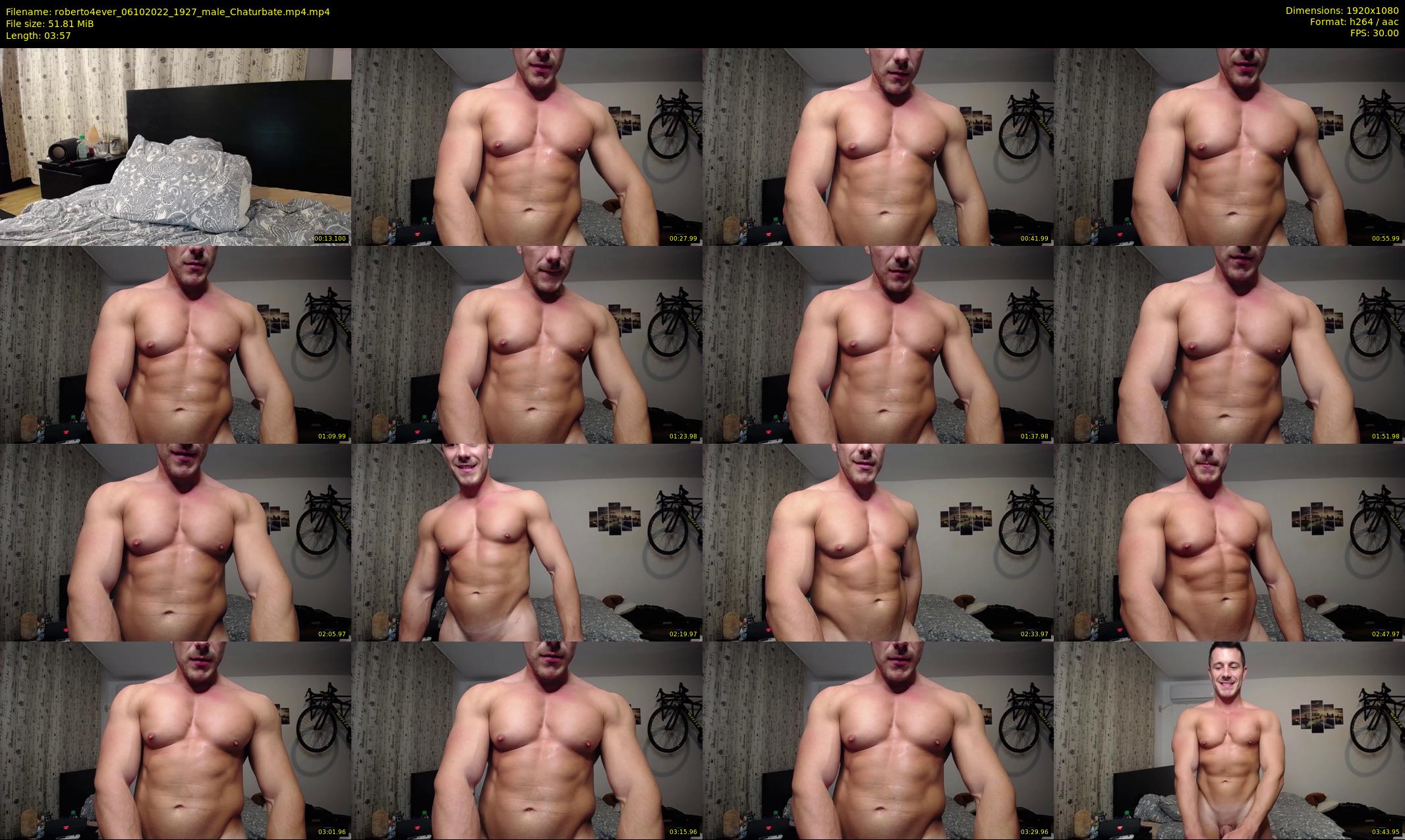 roberto4ever — 4 minute Chaturbate male cam show recording, 1080p, Oct 6, 2022