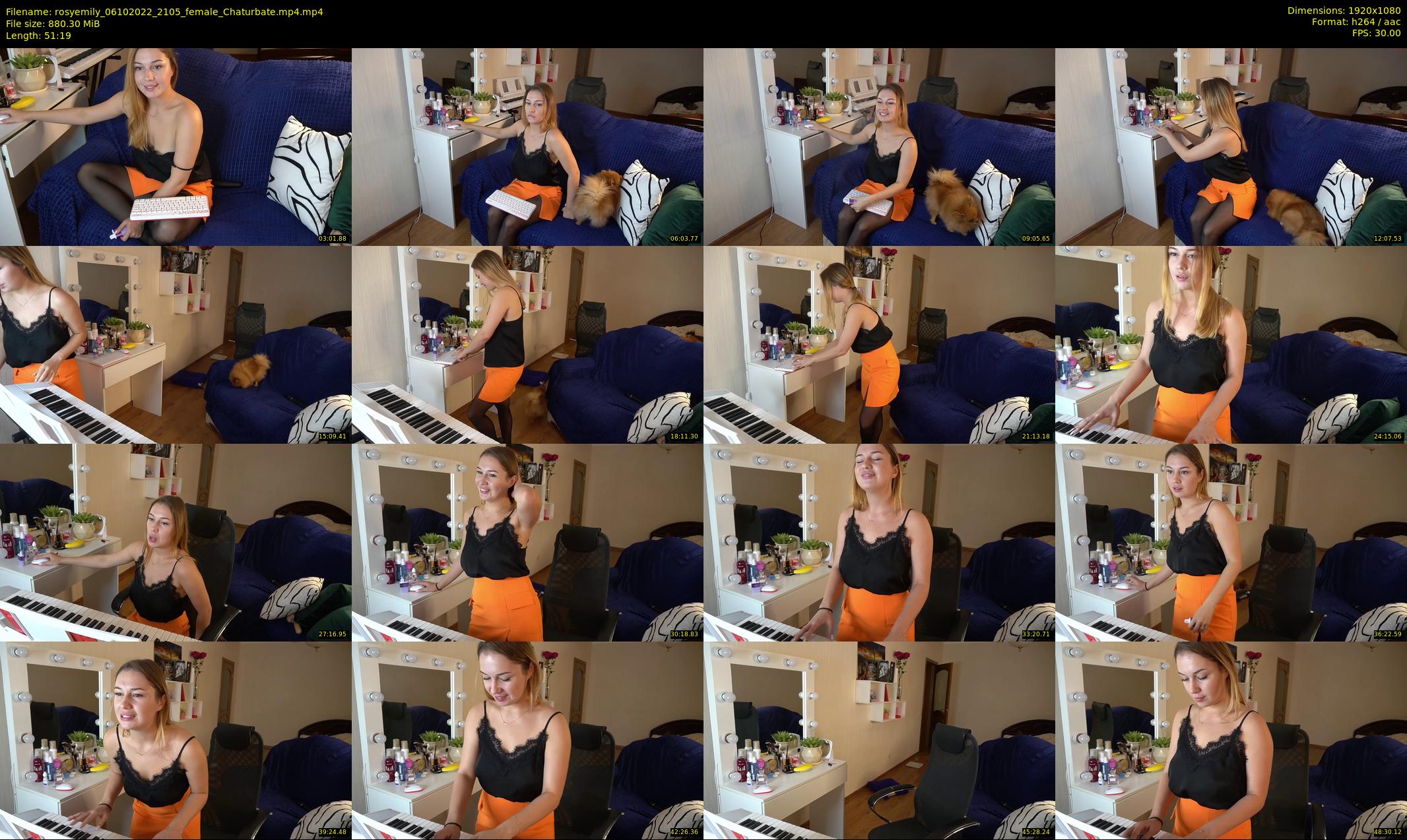 rosyemily — 52 minute Chaturbate female cam show recording, 1080p, Oct 6, 2022