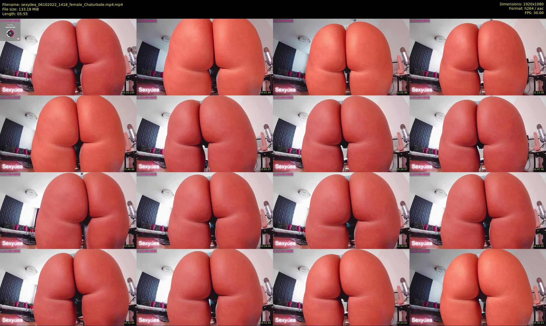 sexydea — 6 minute Chaturbate female cam show recording, 1080p, Oct 6, 2022