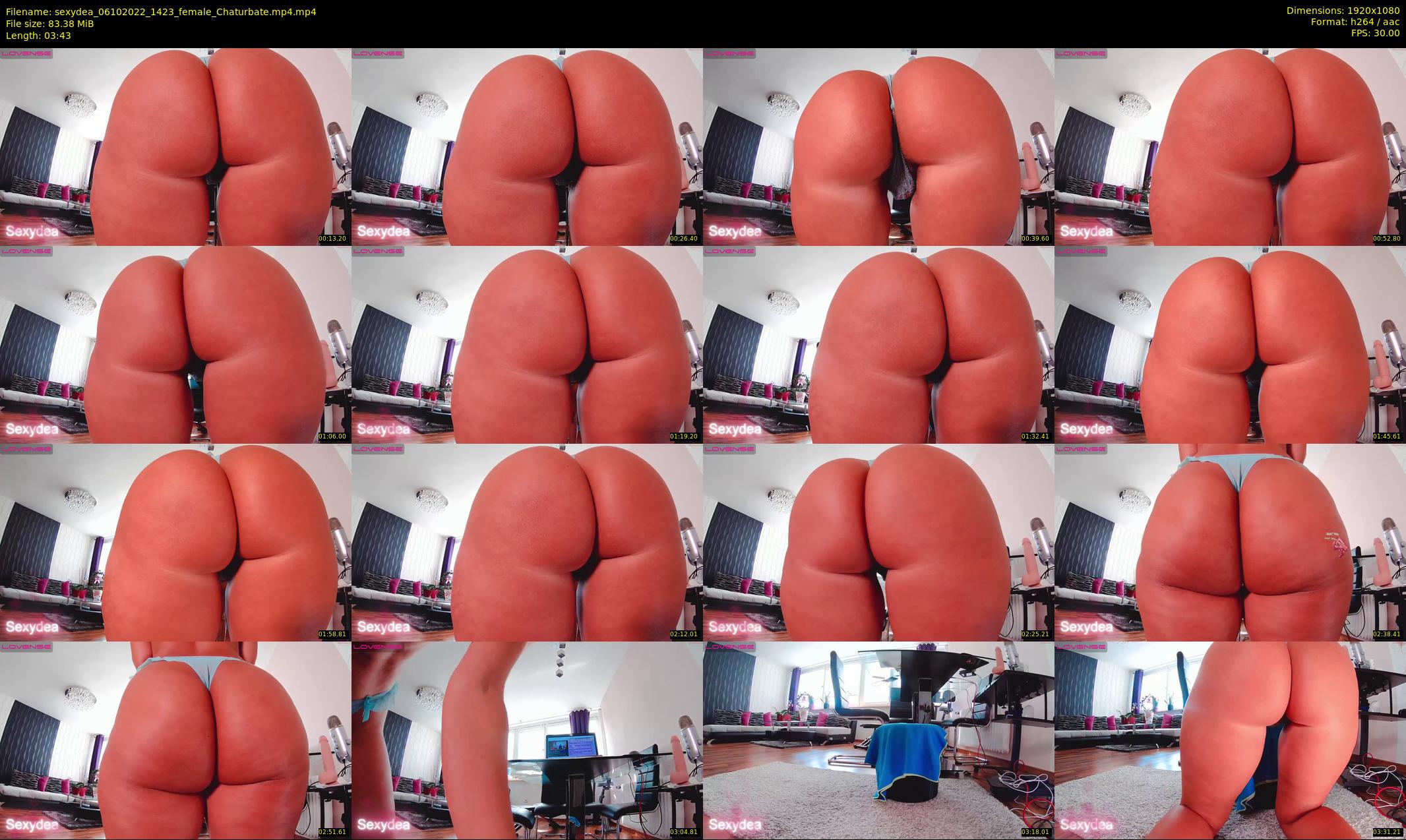 sexydea — 4 minute Chaturbate female cam show recording, 1080p, Oct 6, 2022