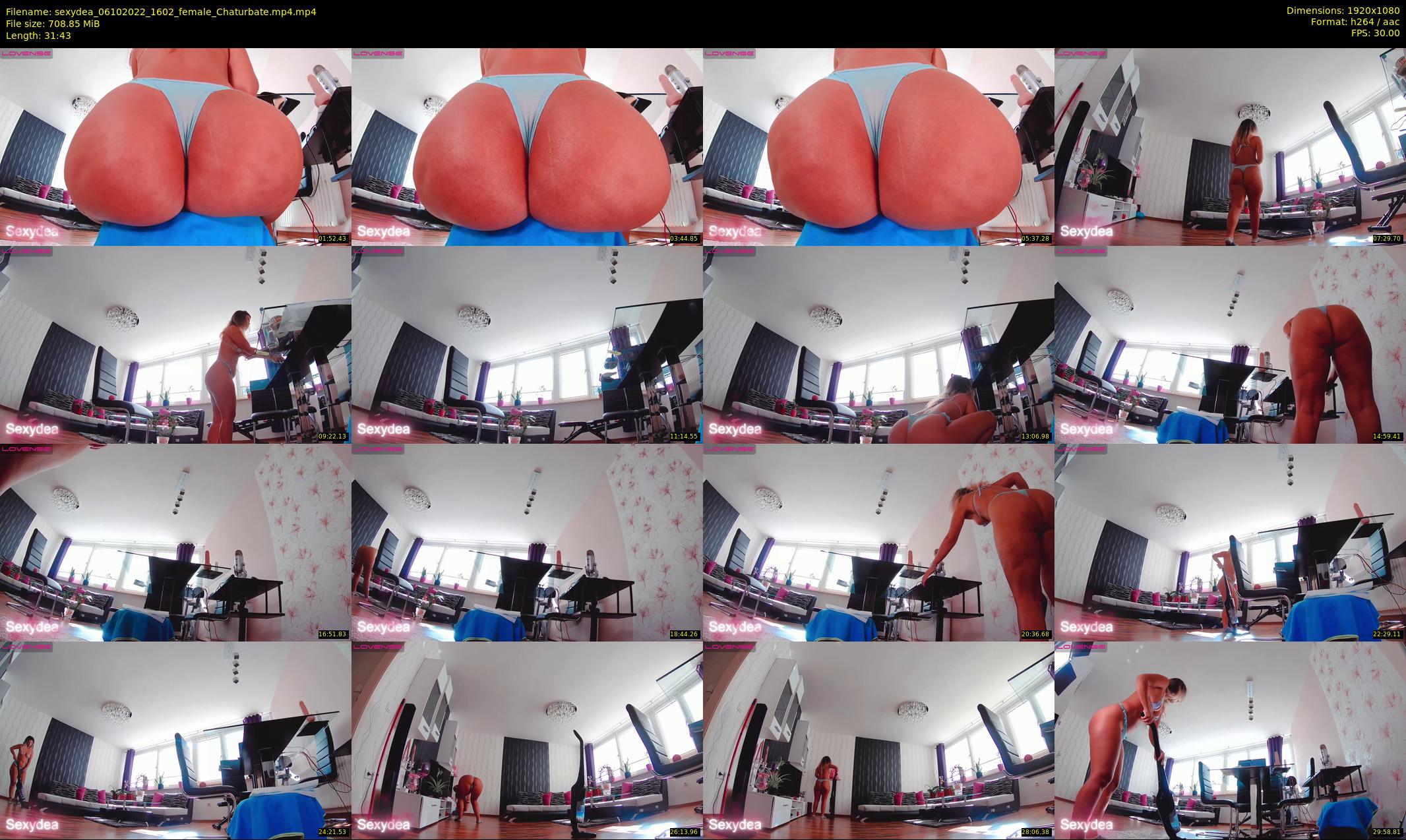 sexydea — 32 minute Chaturbate female cam show recording, 1080p, Oct 6, 2022