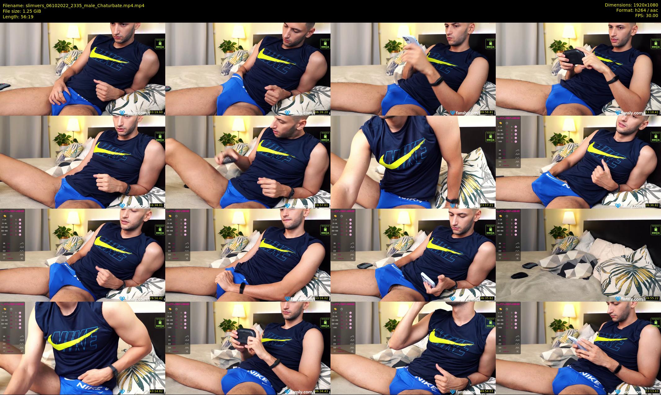 slimvers — 57 minute Chaturbate male cam show recording, 1080p, Oct 6, 2022