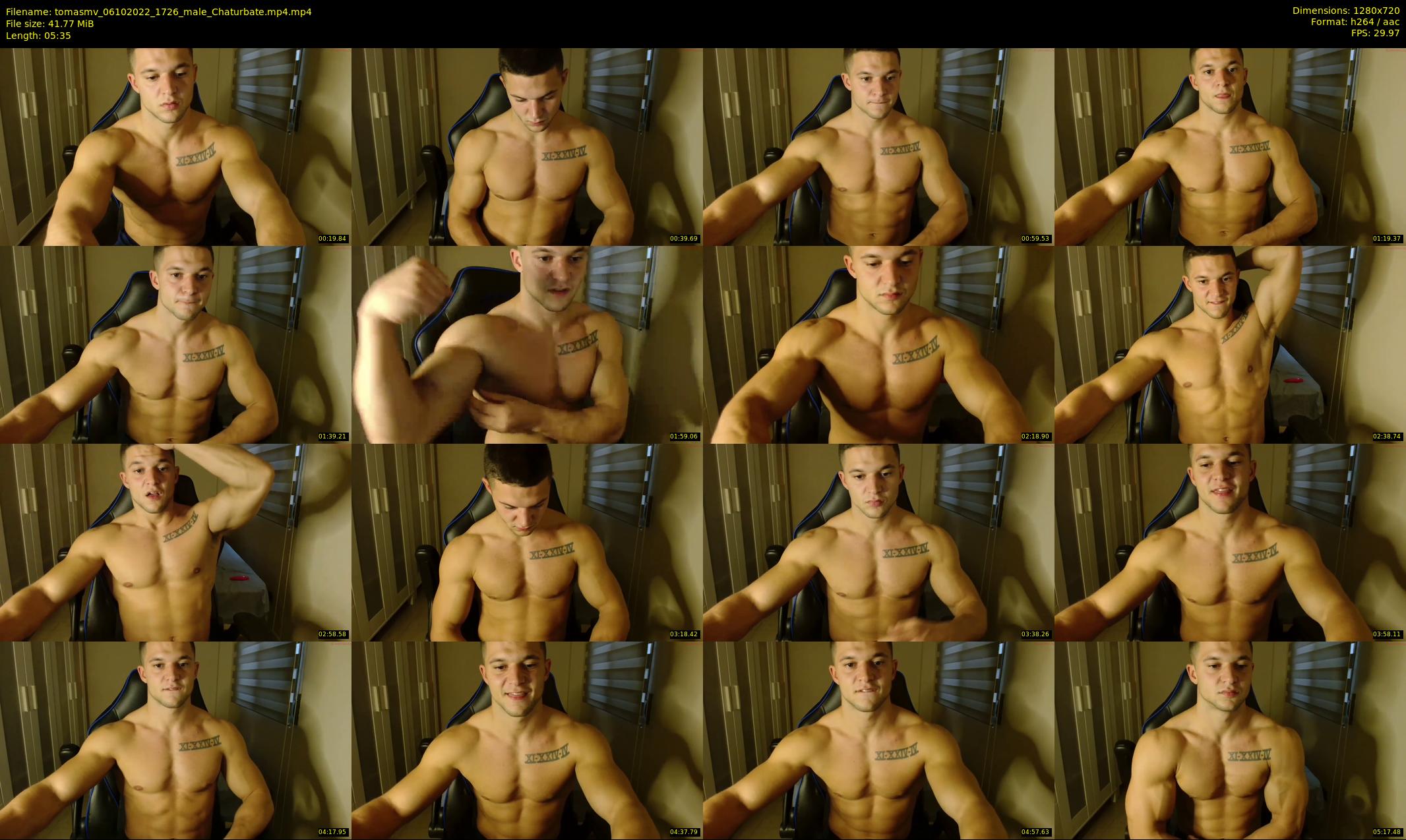 tomasmv — 6 minute Chaturbate male cam show recording, 720p, Oct 6, 2022