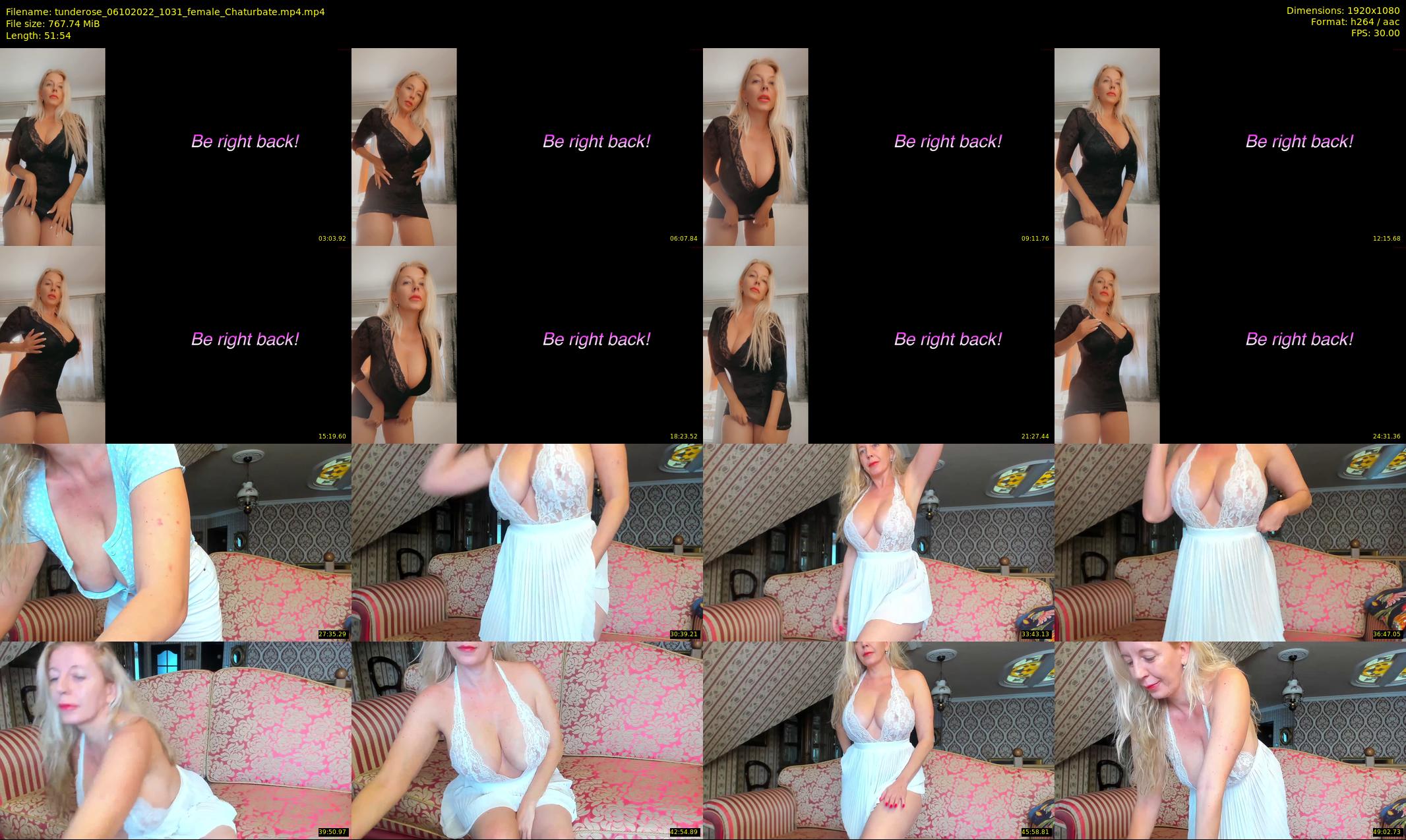tunderose — 52 minute Chaturbate female cam show recording, 1080p, Oct 6, 2022