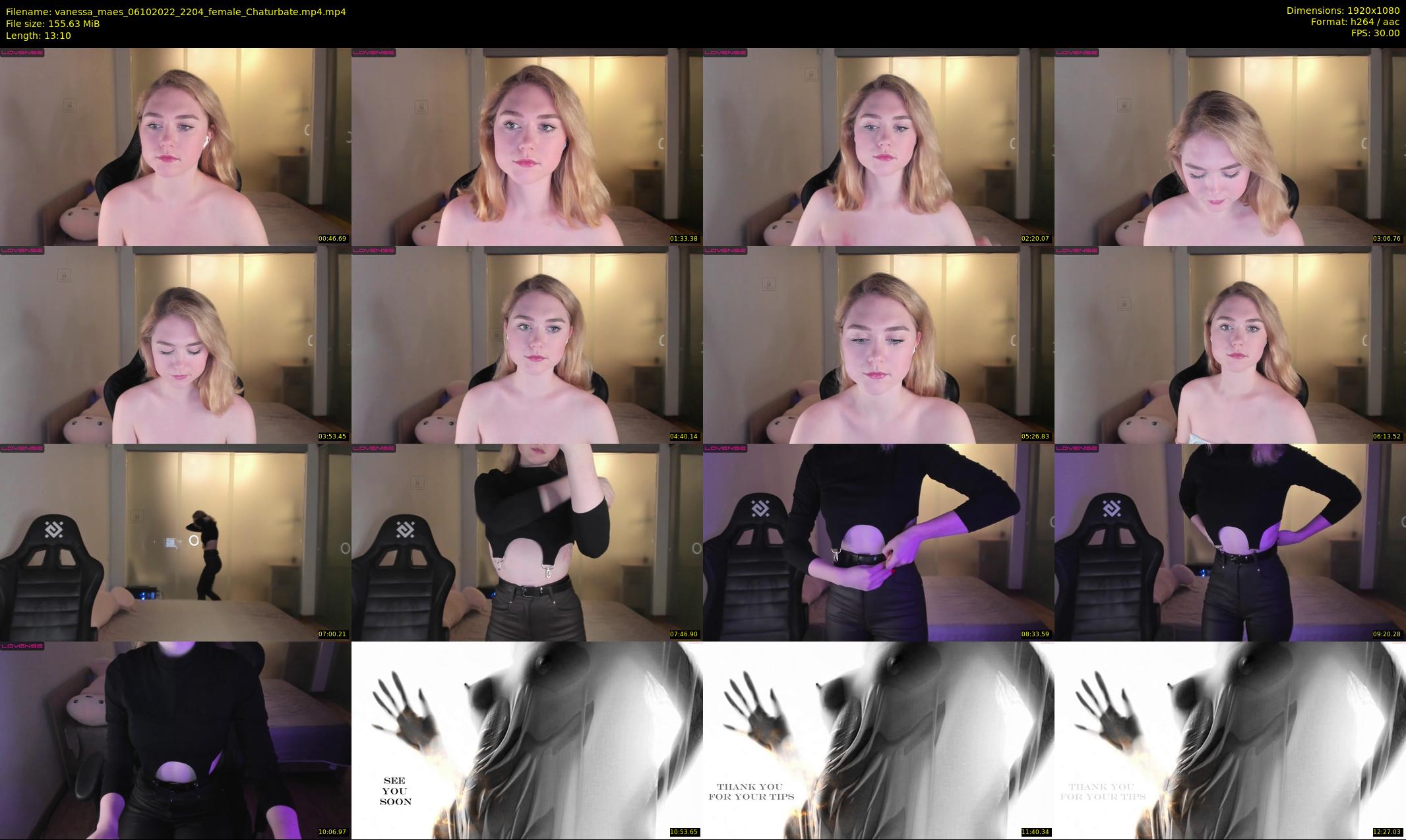 vanessa_maes — 14 minute Chaturbate female cam show recording, 1080p, Oct 6, 2022