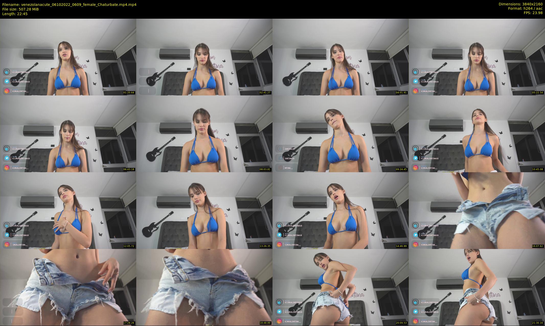 venezolanacute — 23 minute Chaturbate female cam show recording, 4K, Oct 6, 2022