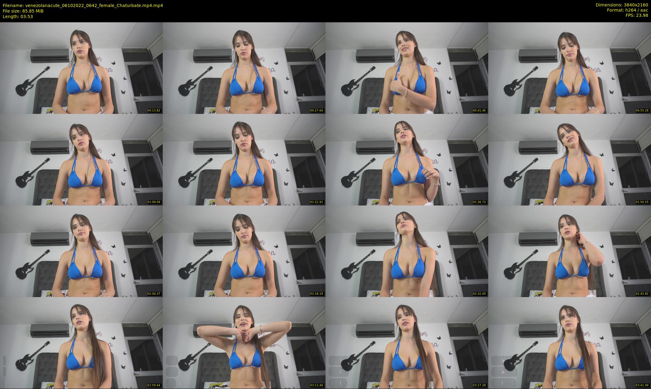 venezolanacute — 4 minute Chaturbate female cam show recording, 4K, Oct 6, 2022