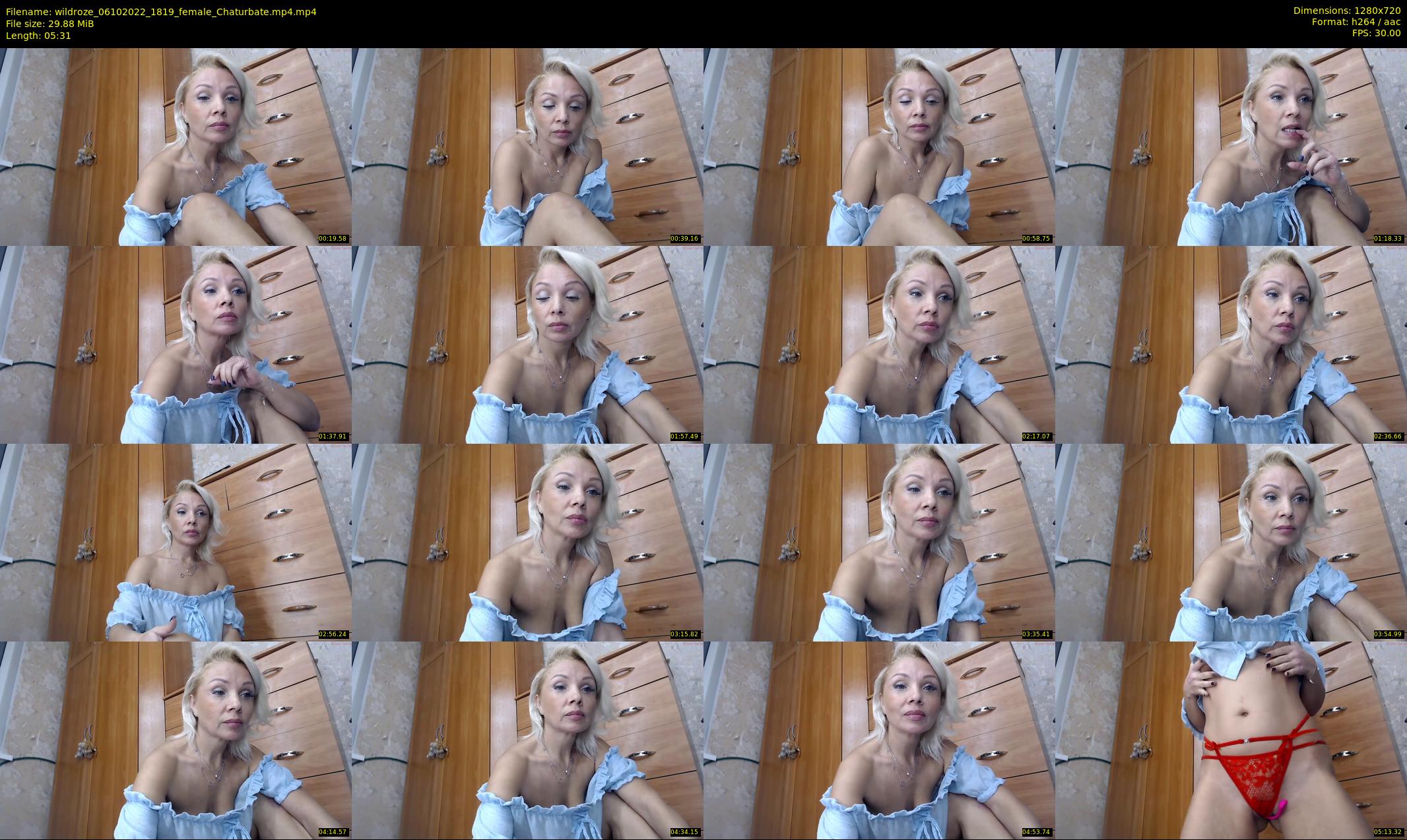 wildroze — 6 minute Chaturbate female cam show recording, 720p, Oct 6, 2022