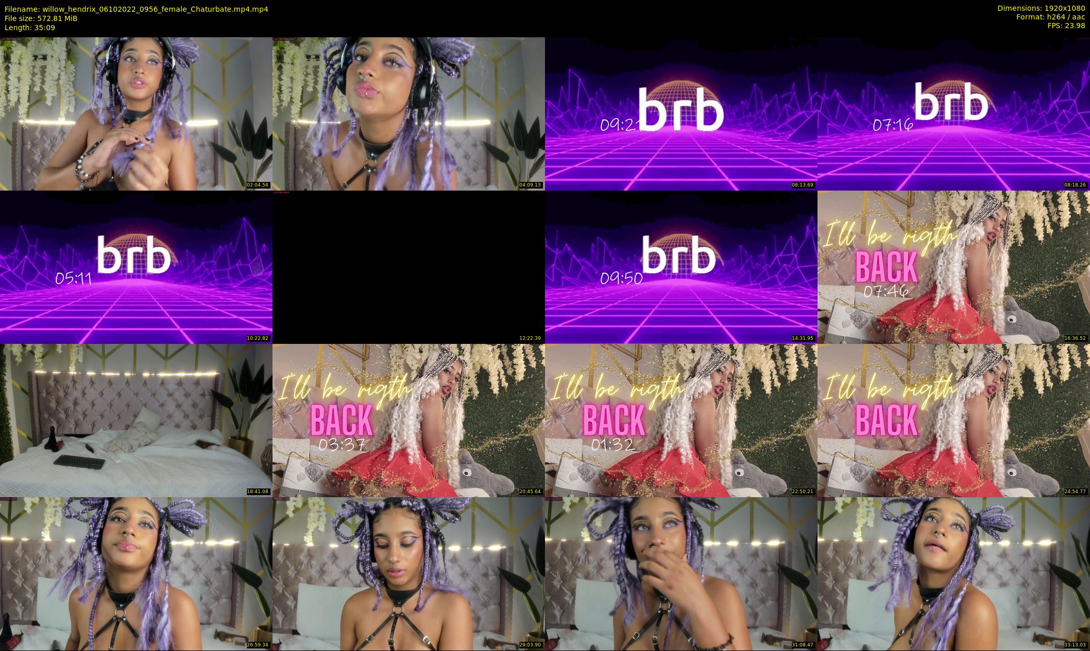 willow_hendrix — 36 minute Chaturbate female cam show recording, 1080p, Oct 6, 2022