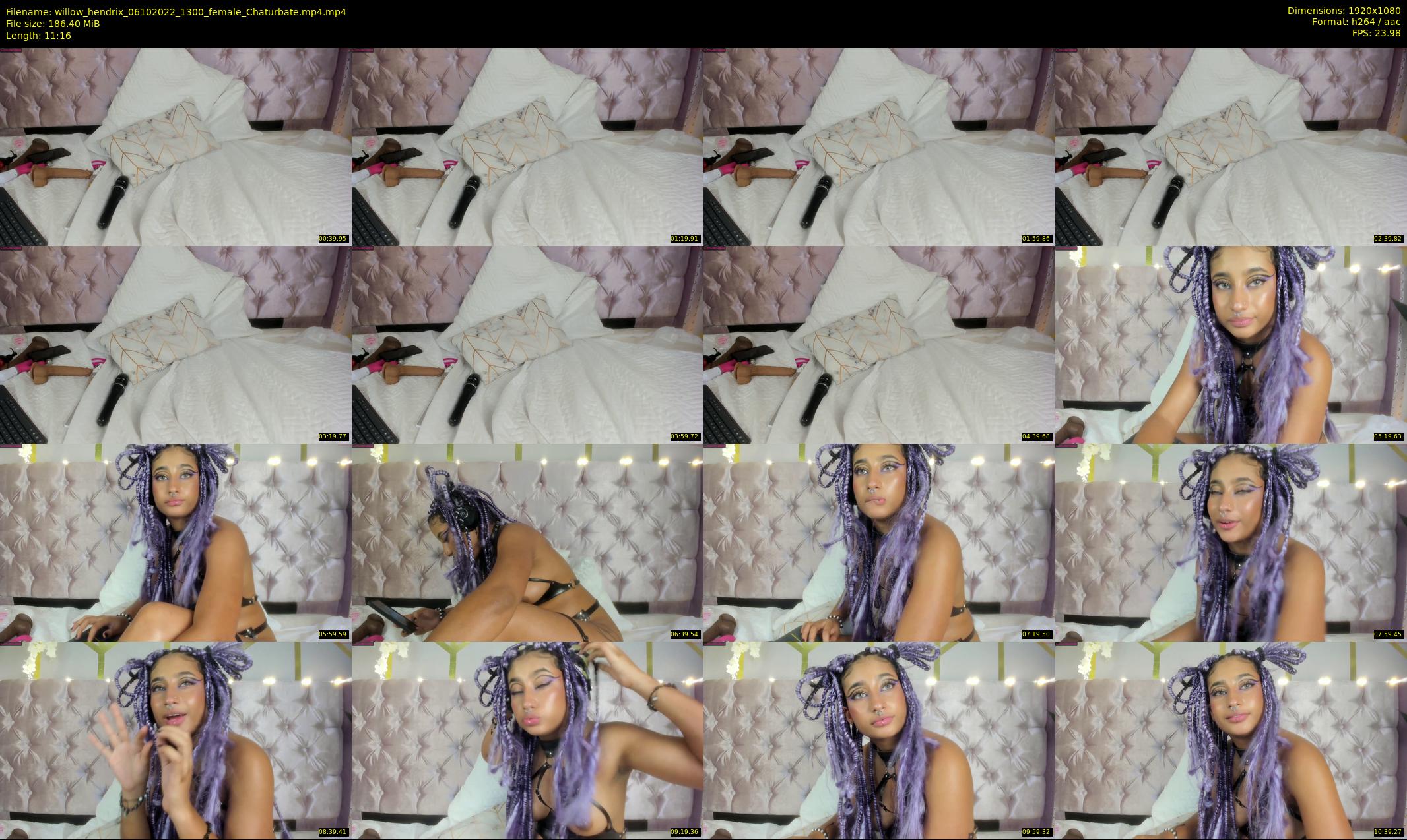willow_hendrix — 12 minute Chaturbate female cam show recording, 1080p, Oct 6, 2022