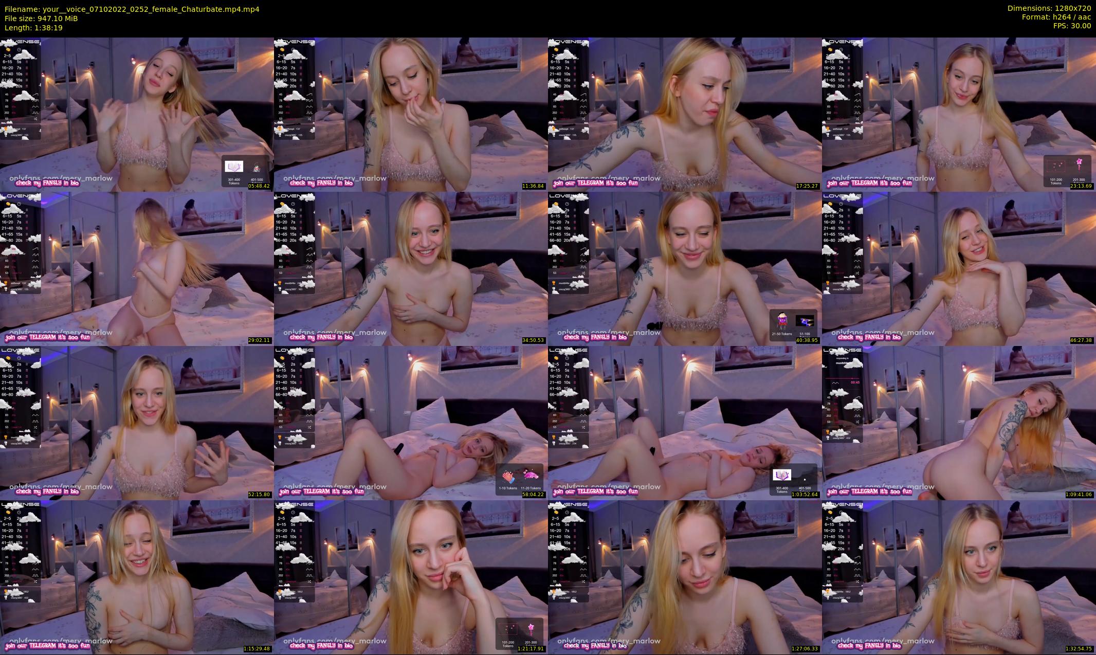your__voice — 99 minute Chaturbate female cam show recording, 720p, Oct 7, 2022