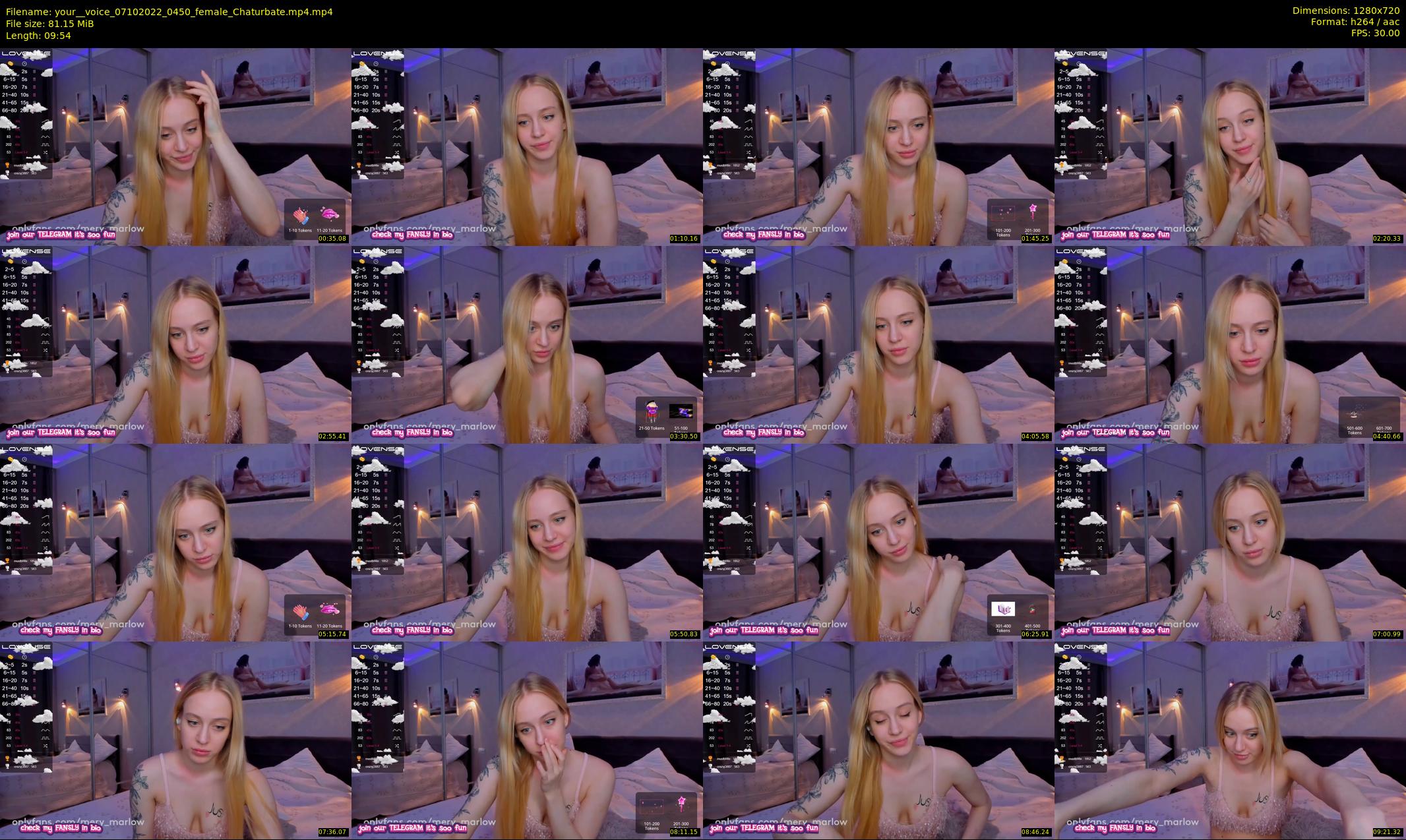 your__voice — 10 minute Chaturbate female cam show recording, 720p, Oct 7, 2022