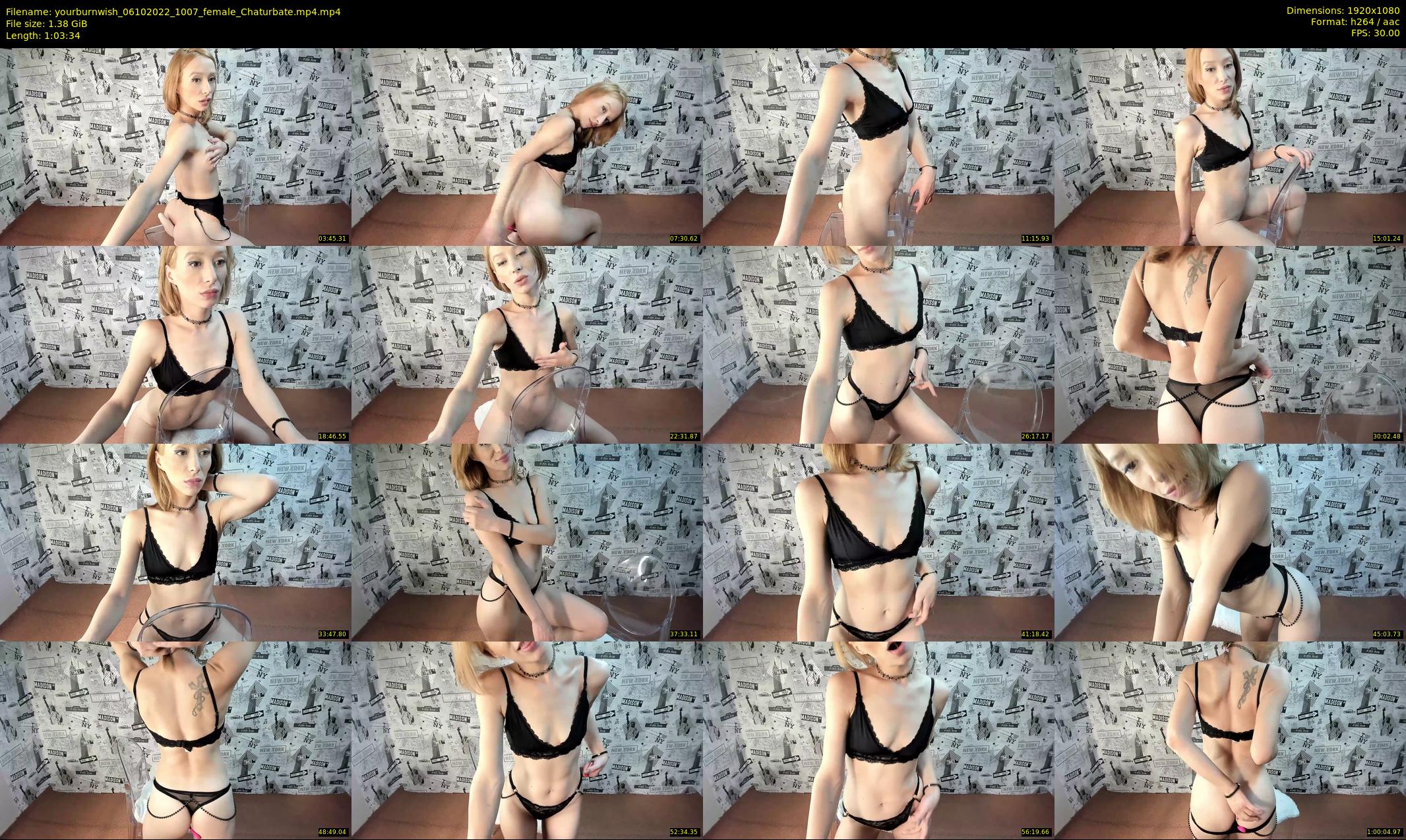 yourburnwish — 64 minute Chaturbate female cam show recording, 1080p, Oct 6, 2022