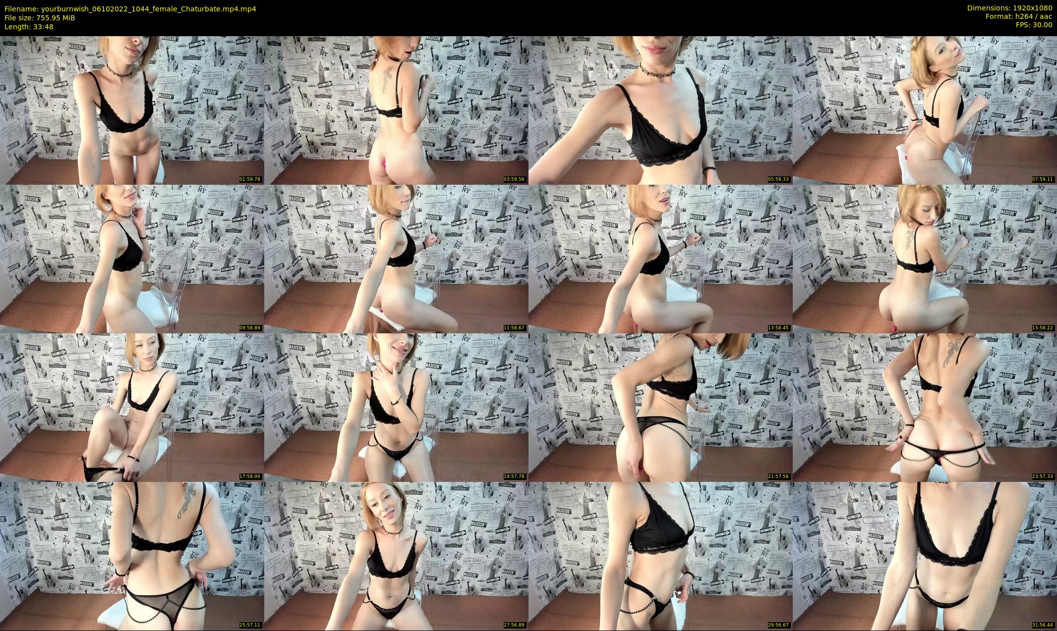 yourburnwish — 34 minute Chaturbate female cam show recording, 1080p, Oct 6, 2022