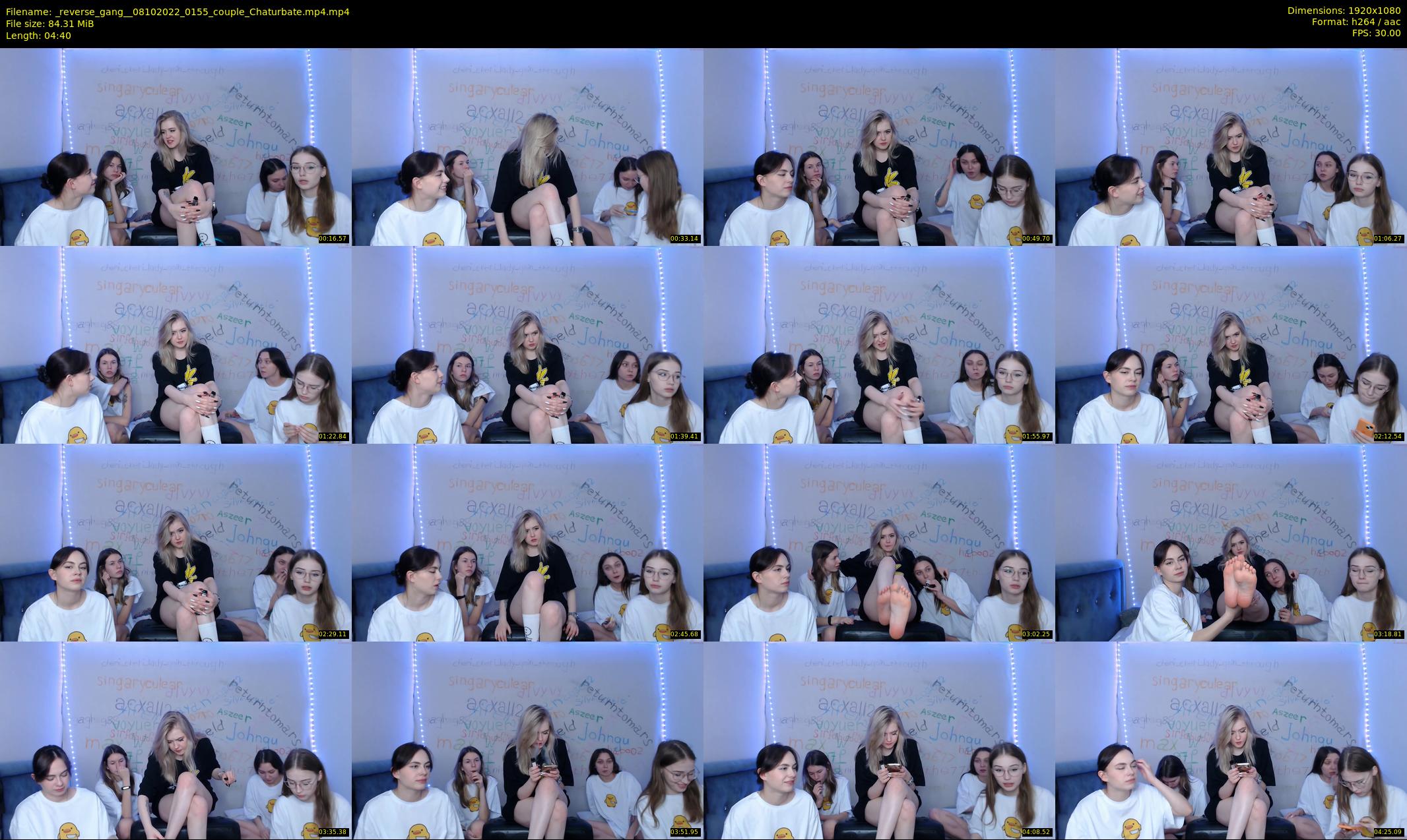 _reverse_gang_ — 5 minute Chaturbate couple cam show recording, 1080p, Oct 8, 2022