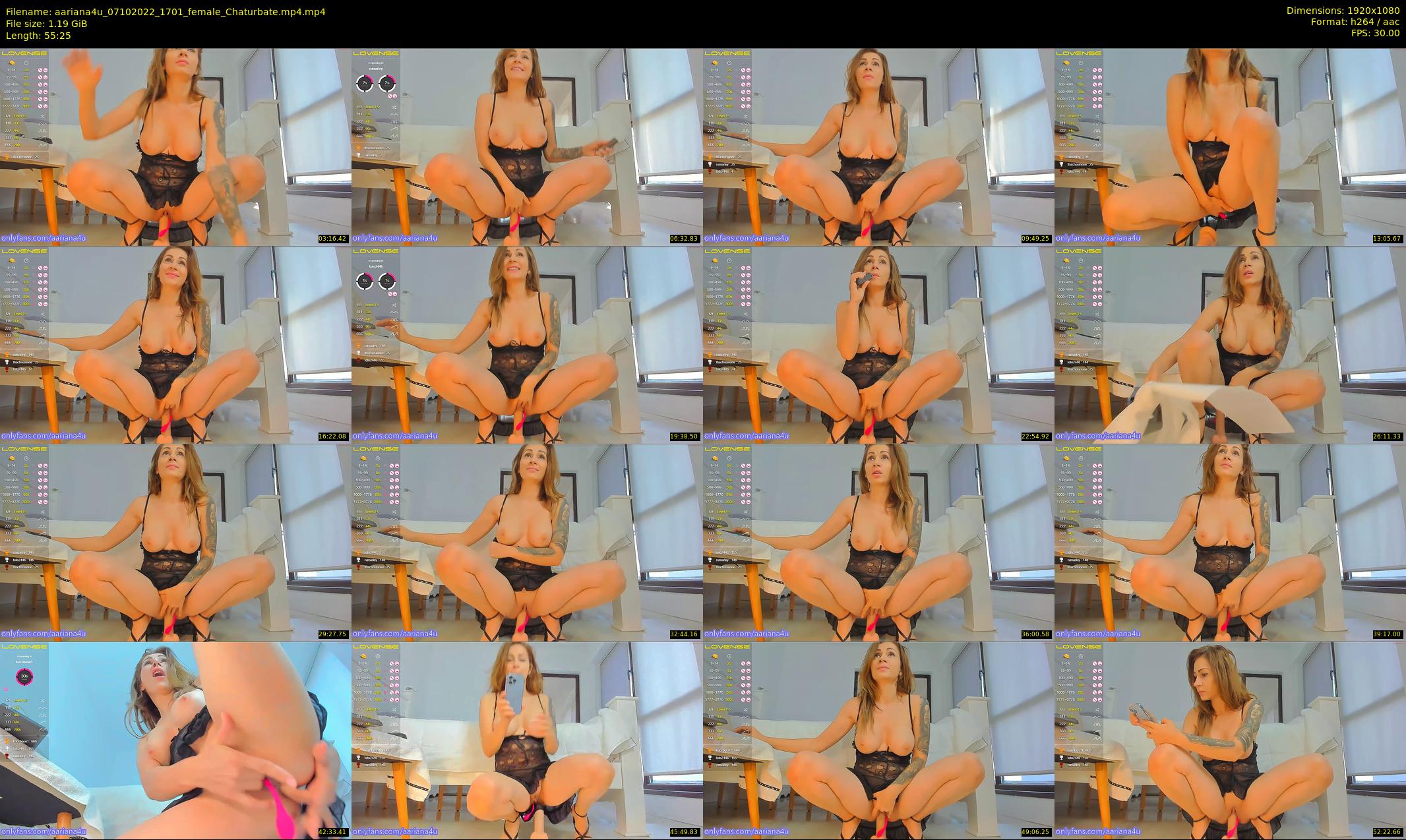 aariana4u — 56 minute Chaturbate female cam show recording, 1080p, Oct 7, 2022