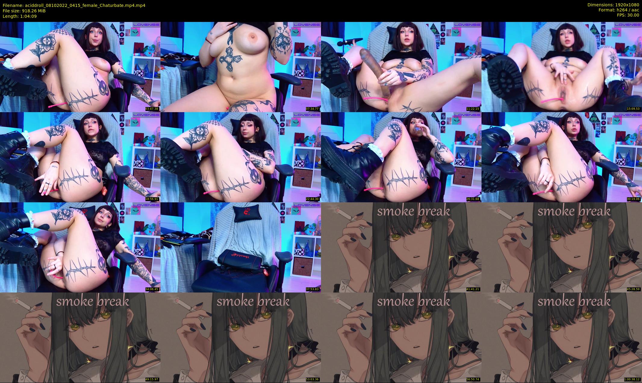 aciddroll — 65 minute Chaturbate female cam show recording, 1080p, Oct 8, 2022