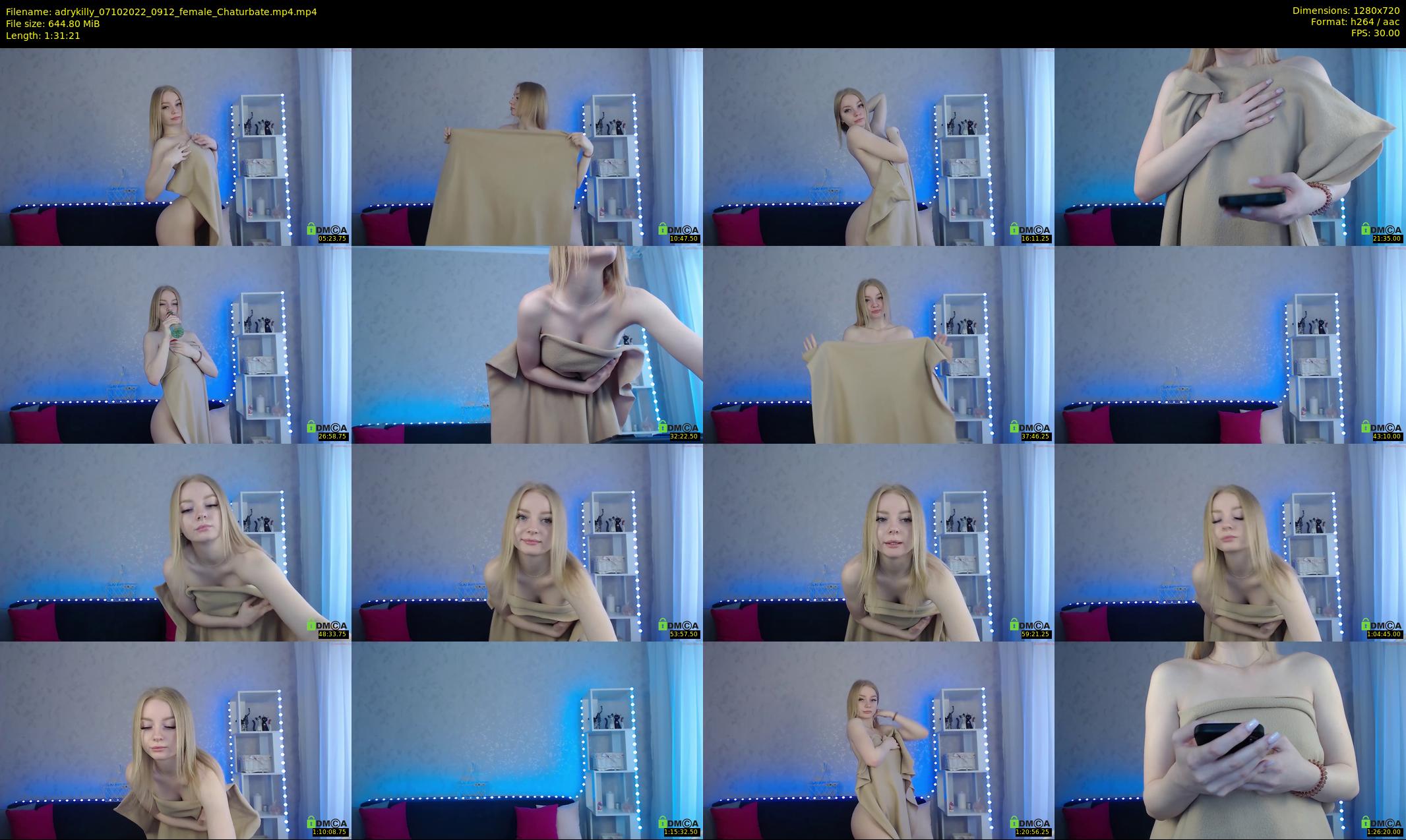adrykilly — 92 minute Chaturbate female cam show recording, 720p, Oct 7, 2022