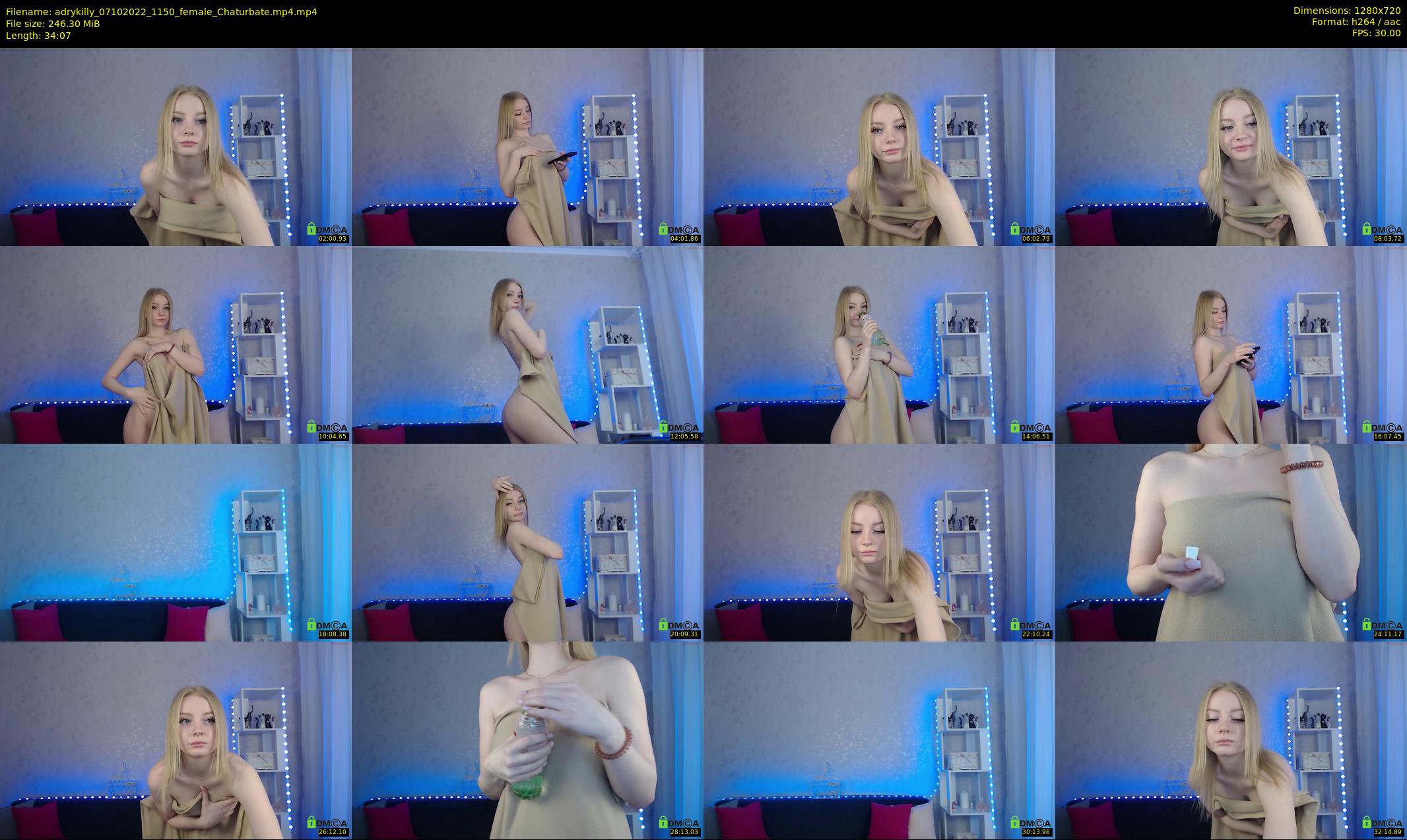 adrykilly — 35 minute Chaturbate female cam show recording, 720p, Oct 7, 2022