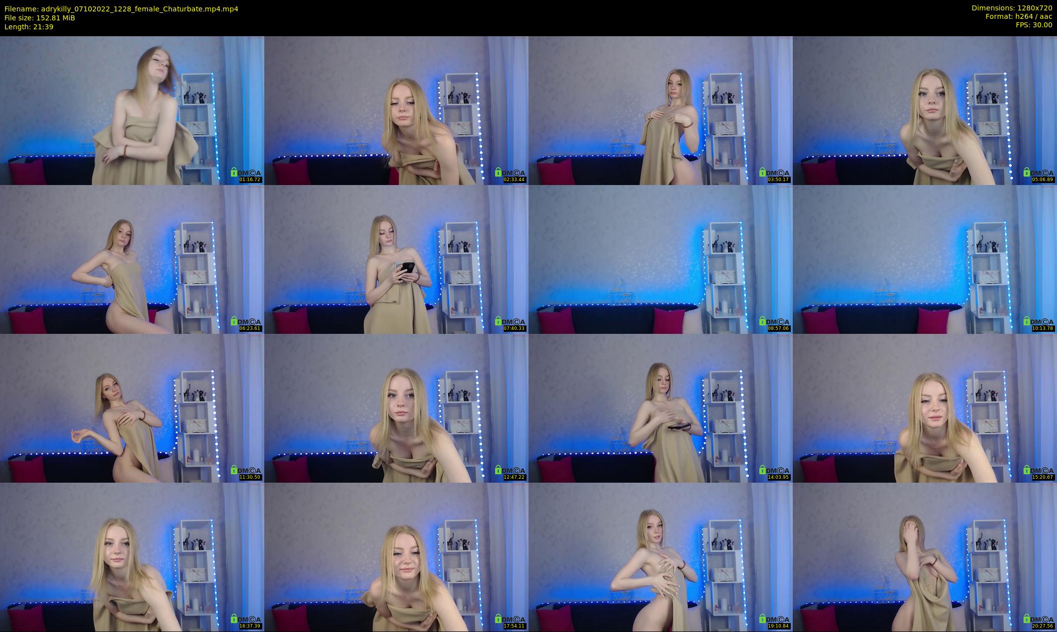 adrykilly — 22 minute Chaturbate female cam show recording, 720p, Oct 7, 2022