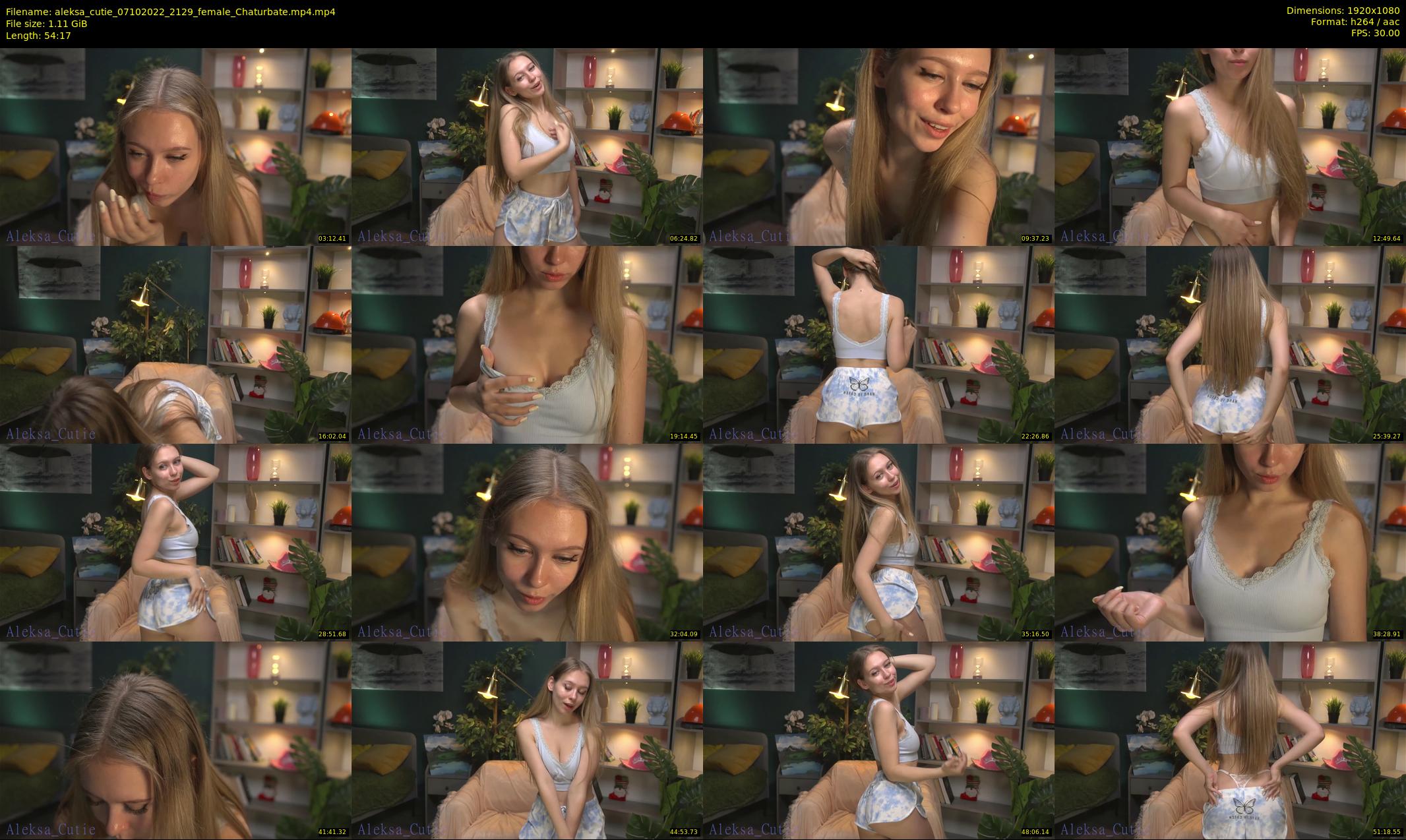 aleksa_cutie — 55 minute Chaturbate female cam show recording, 1080p, Oct 7, 2022