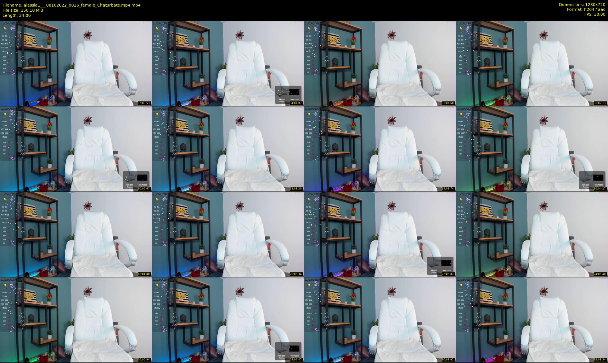 alessia1__ — 34 minute Chaturbate female cam show recording, 720p, Oct 8, 2022