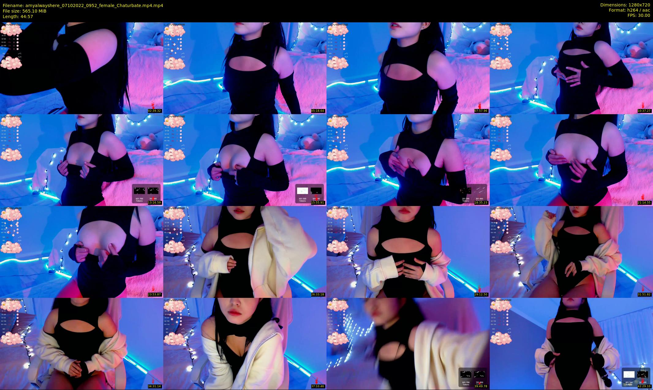 amyalwayshere — 45 minute Chaturbate female cam show recording, 720p, Oct 7, 2022