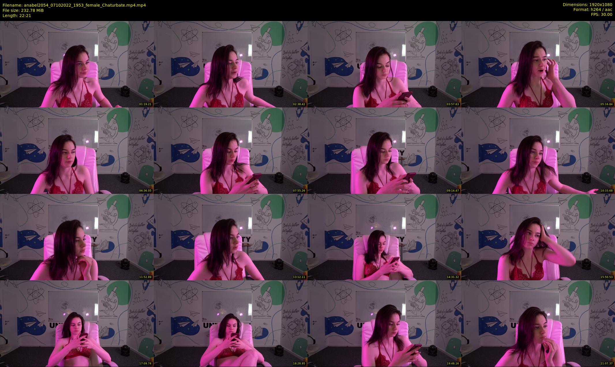 anabel2054 — 23 minute Chaturbate female cam show recording, 1080p, Oct 7, 2022