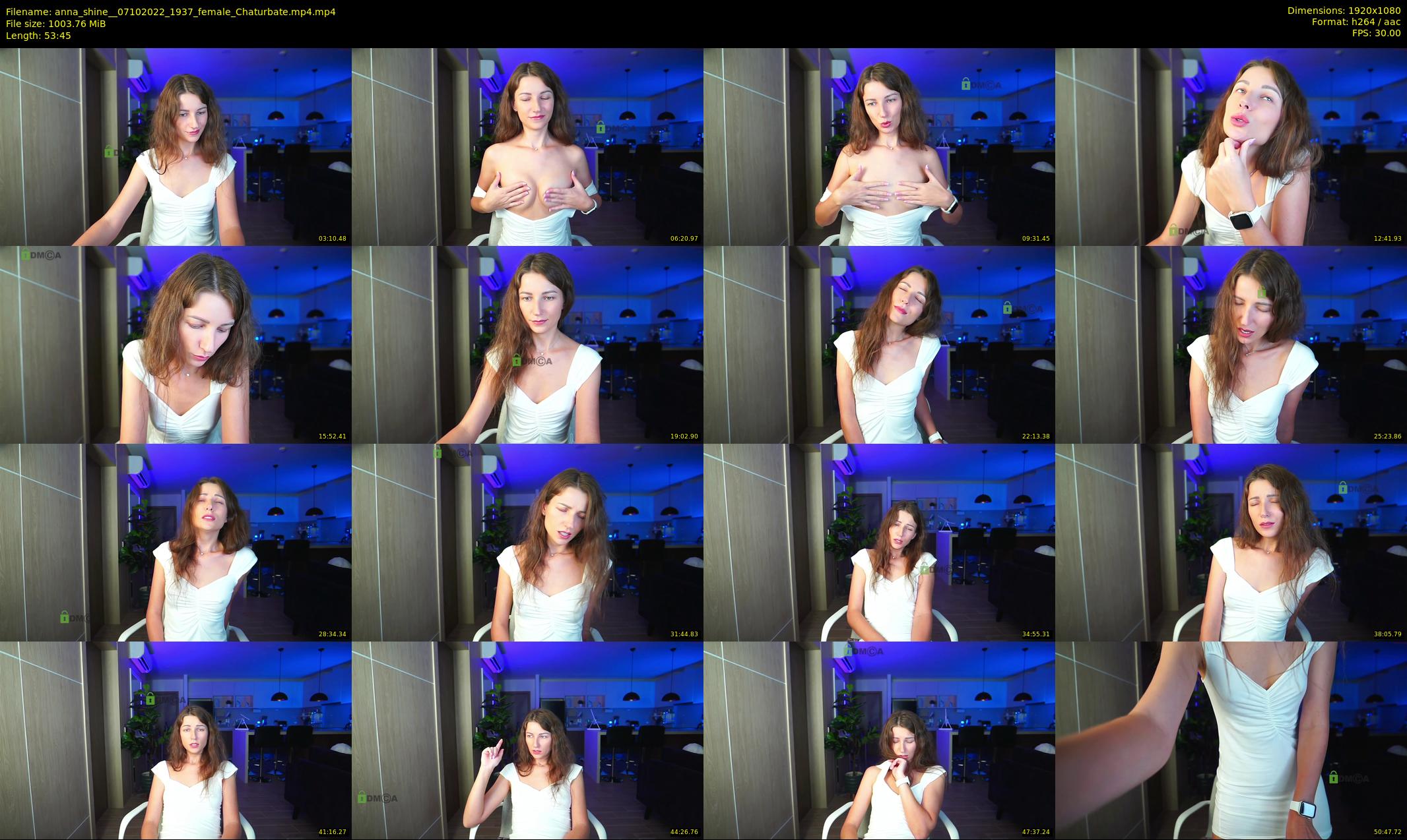 anna_shine_ — 54 minute Chaturbate female cam show recording, 1080p, Oct 7, 2022