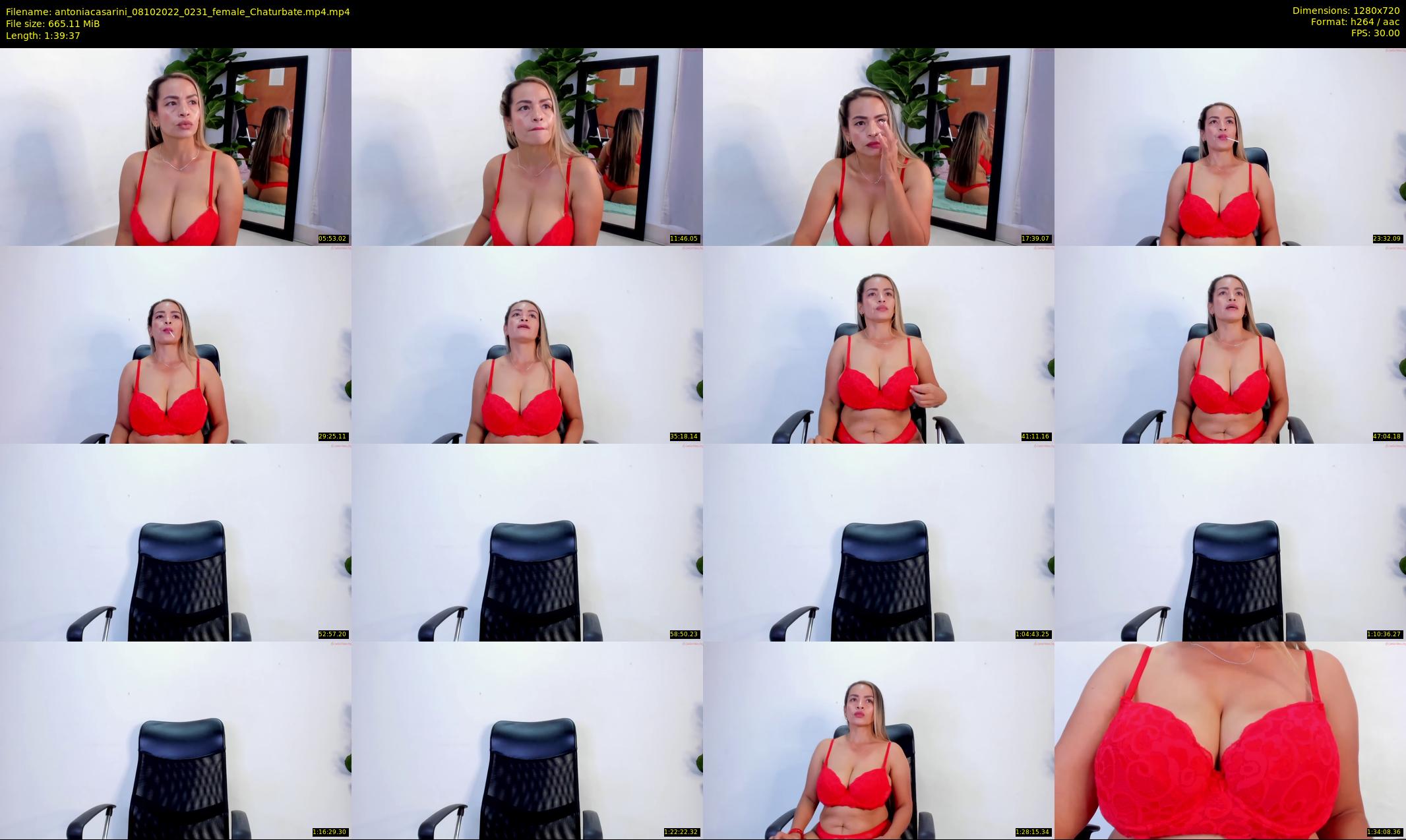 antoniacasarini — 100 minute Chaturbate female cam show recording, 720p, Oct 8, 2022