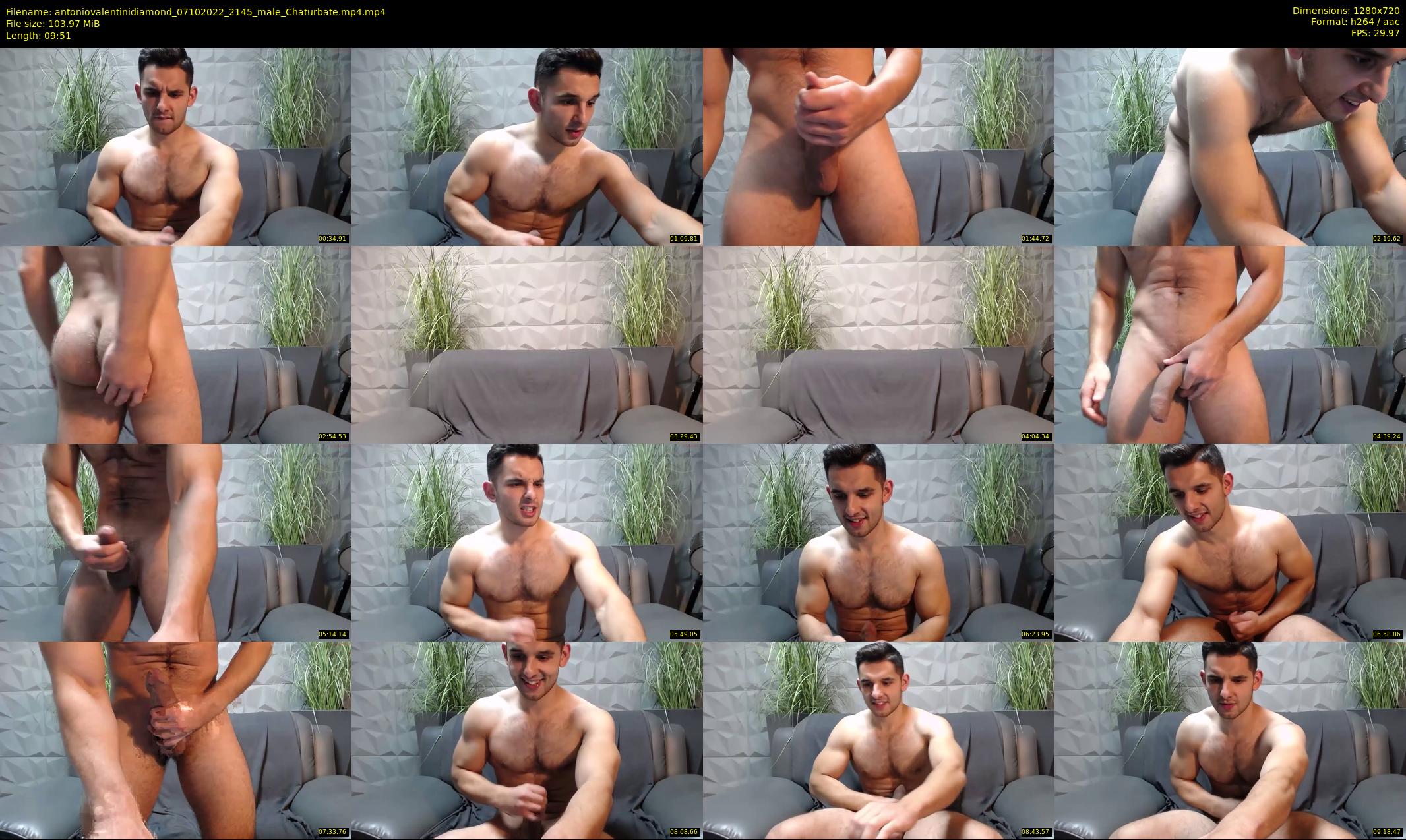 antoniovalentinidiamond — 10 minute Chaturbate male cam show recording, 720p, Oct 7, 2022