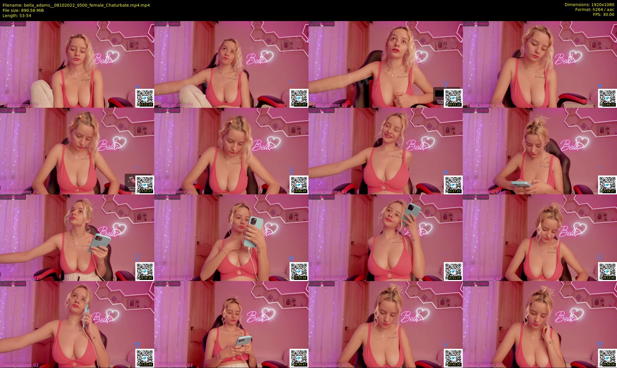 bella_adams_ — 54 minute Chaturbate female cam show recording, 1080p, Oct 8, 2022