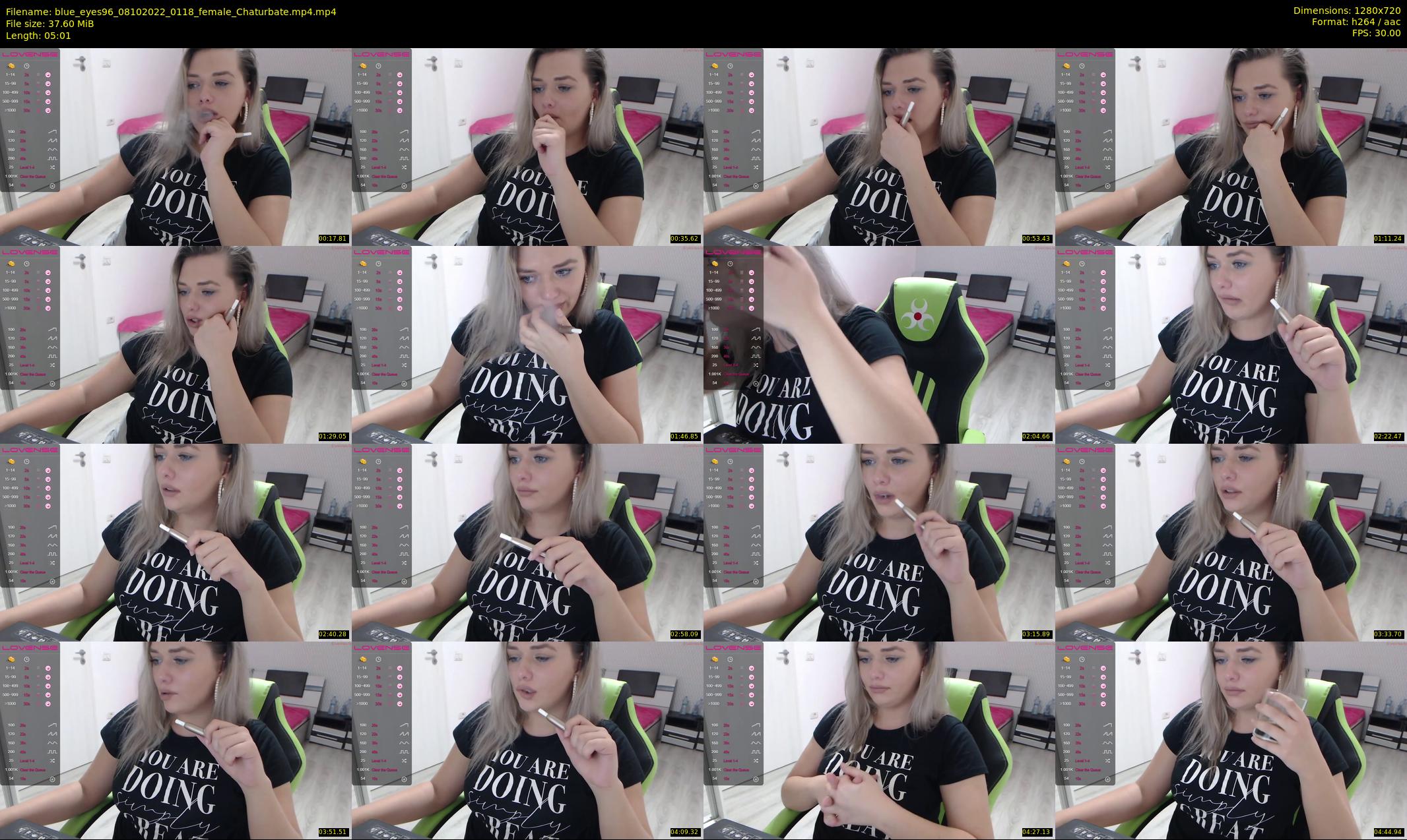 blue_eyes96 — 6 minute Chaturbate female cam show recording, 720p, Oct 8, 2022