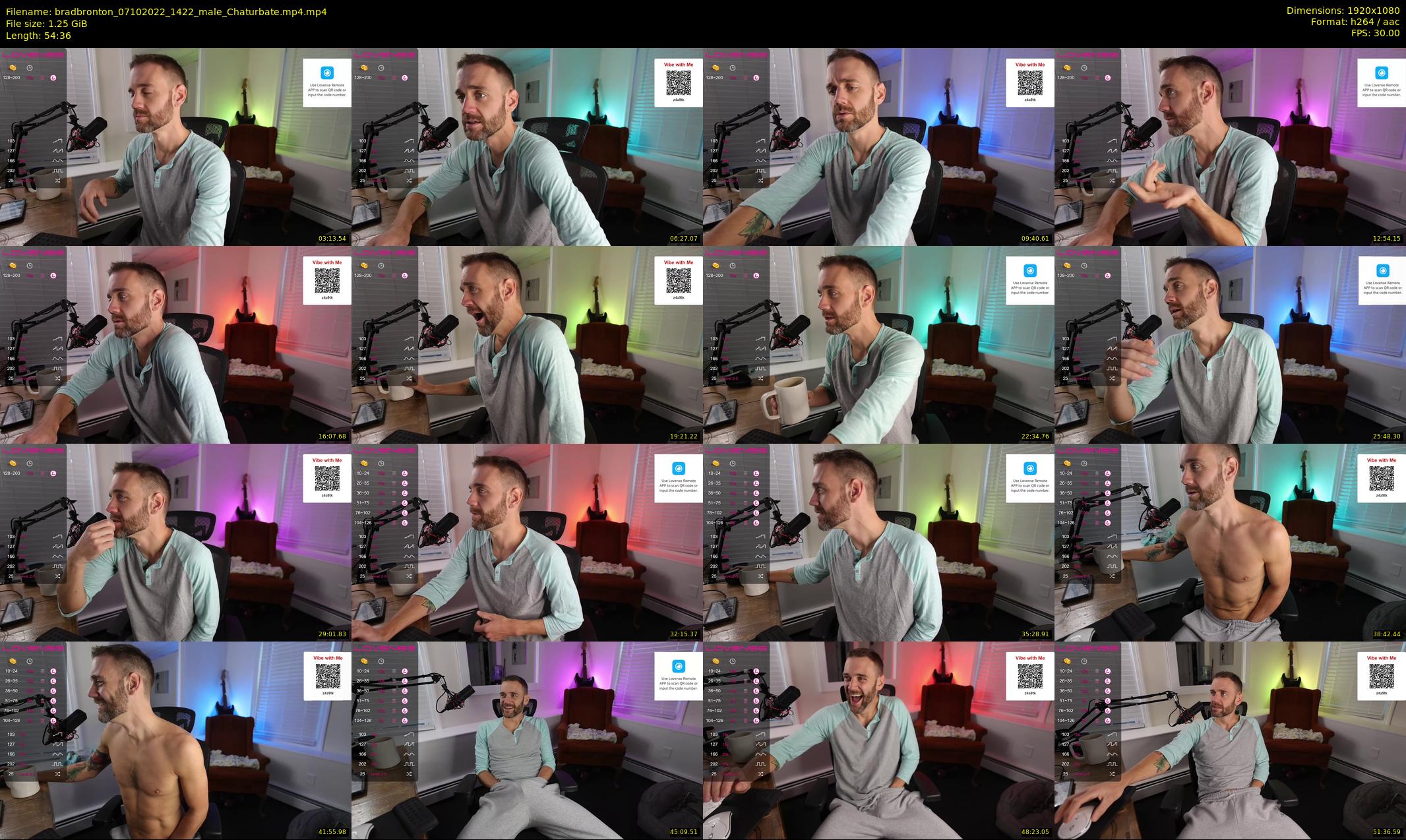 bradbronton — 55 minute Chaturbate male cam show recording, 1080p, Oct 7, 2022