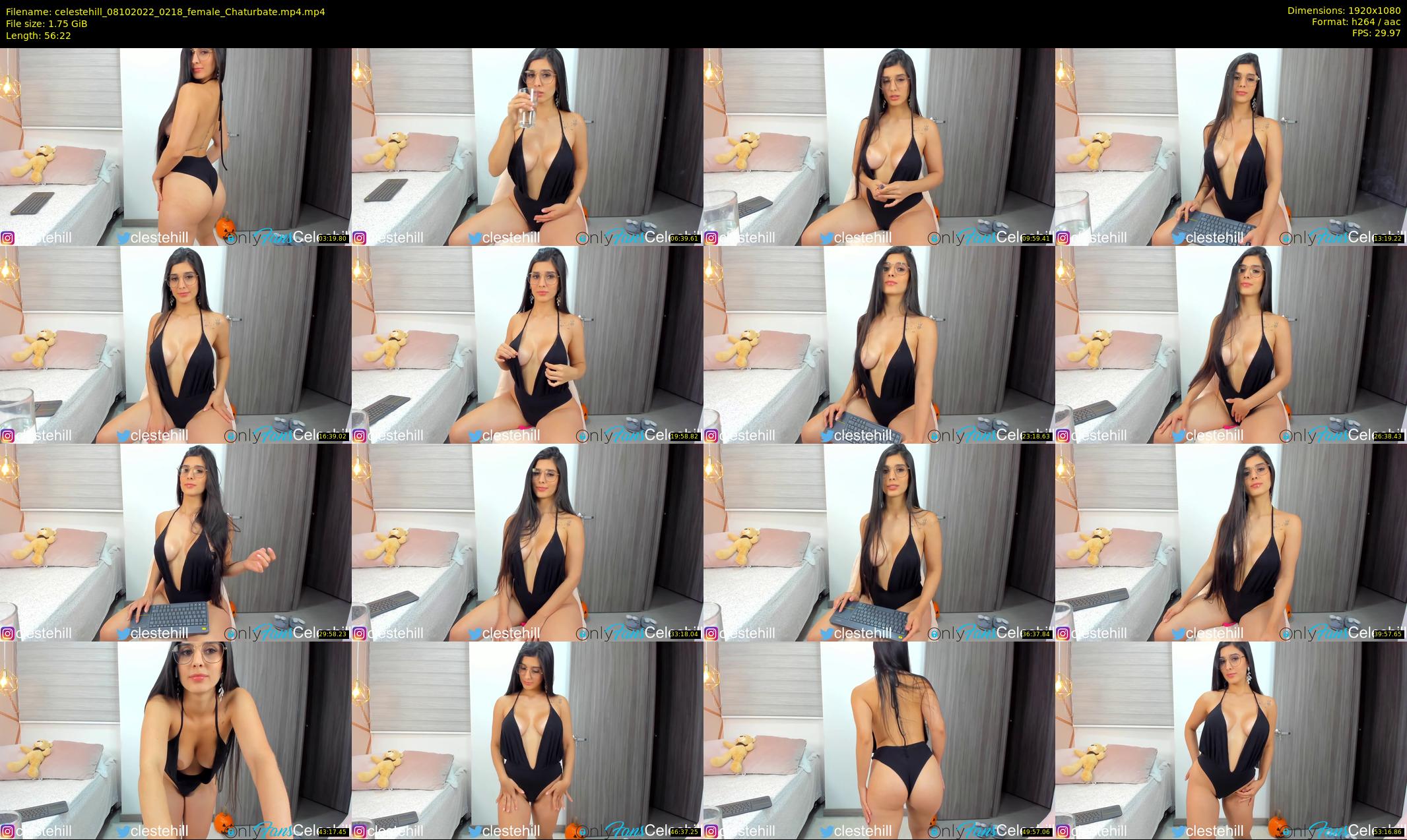 celestehill — 57 minute Chaturbate female cam show recording, 1080p, Oct 8, 2022