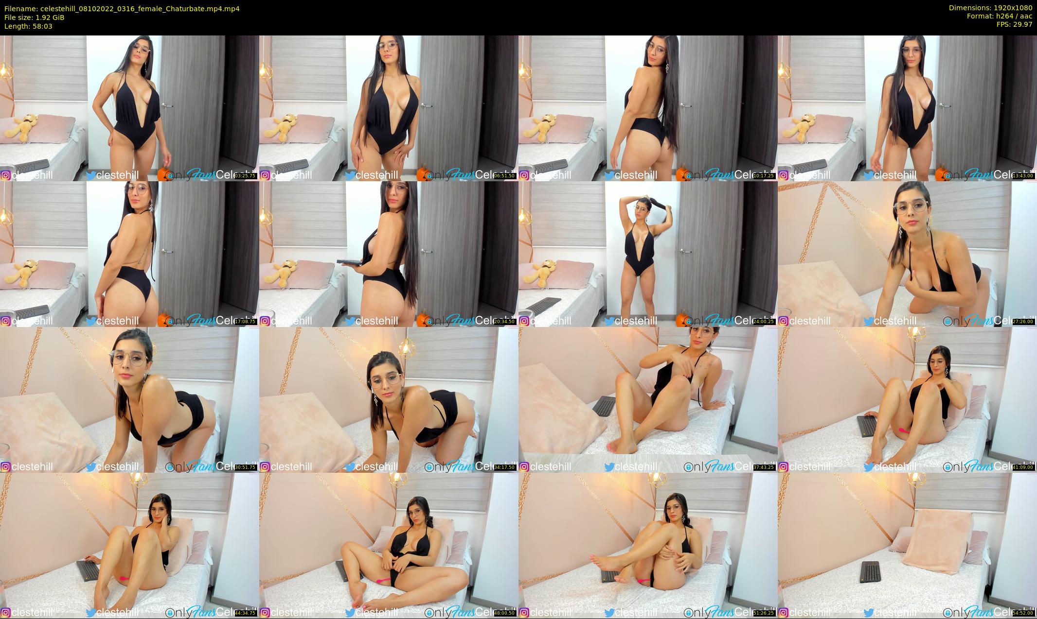 celestehill — 59 minute Chaturbate female cam show recording, 1080p, Oct 8, 2022
