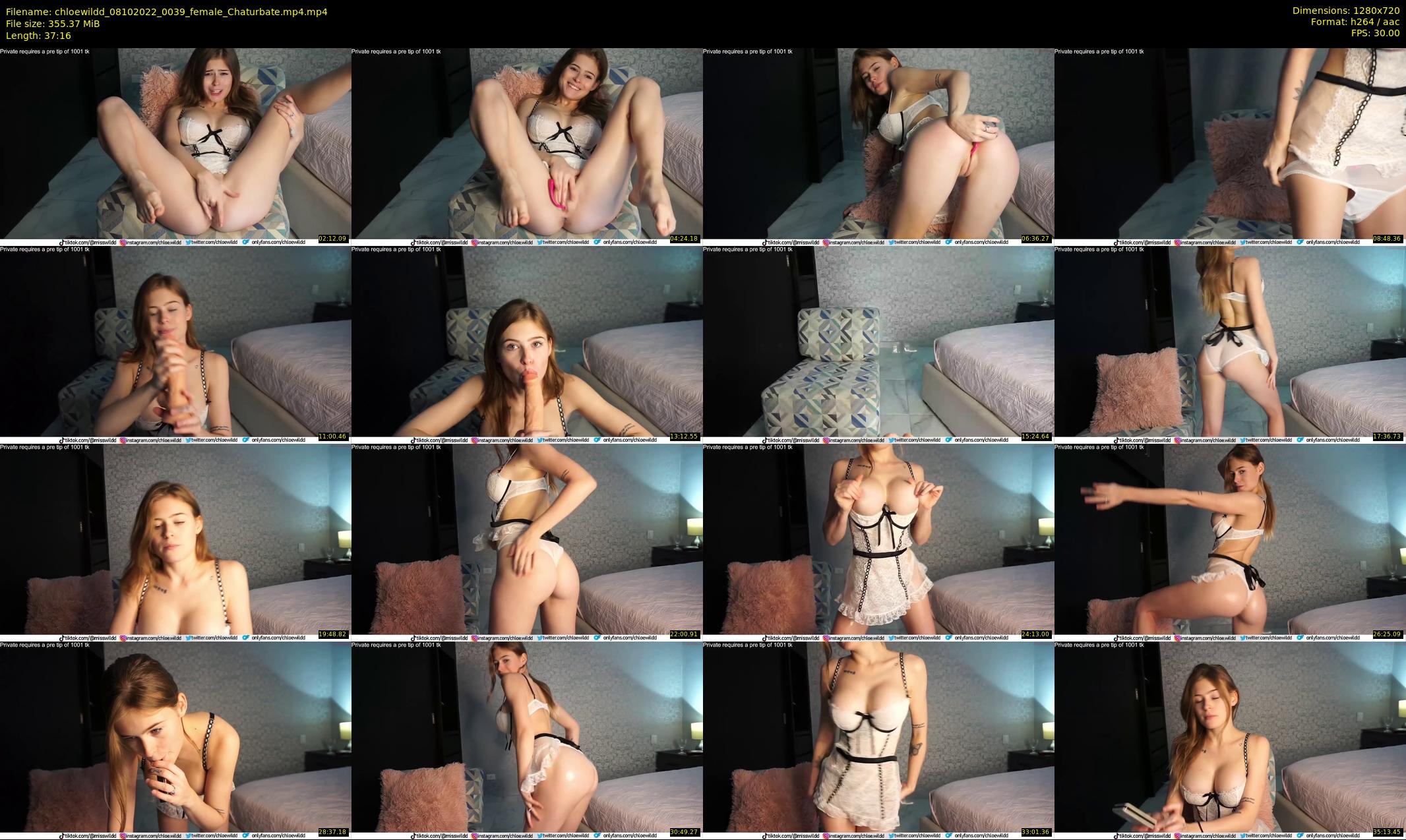 chloewildd — 38 minute Chaturbate female cam show recording, 720p, Oct 8, 2022