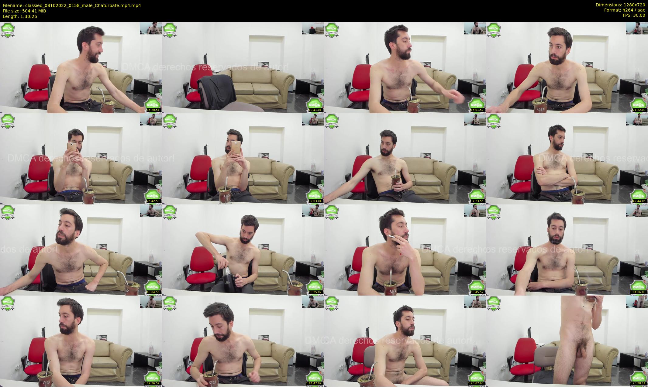 classied — 91 minute Chaturbate male cam show recording, 720p, Oct 8, 2022