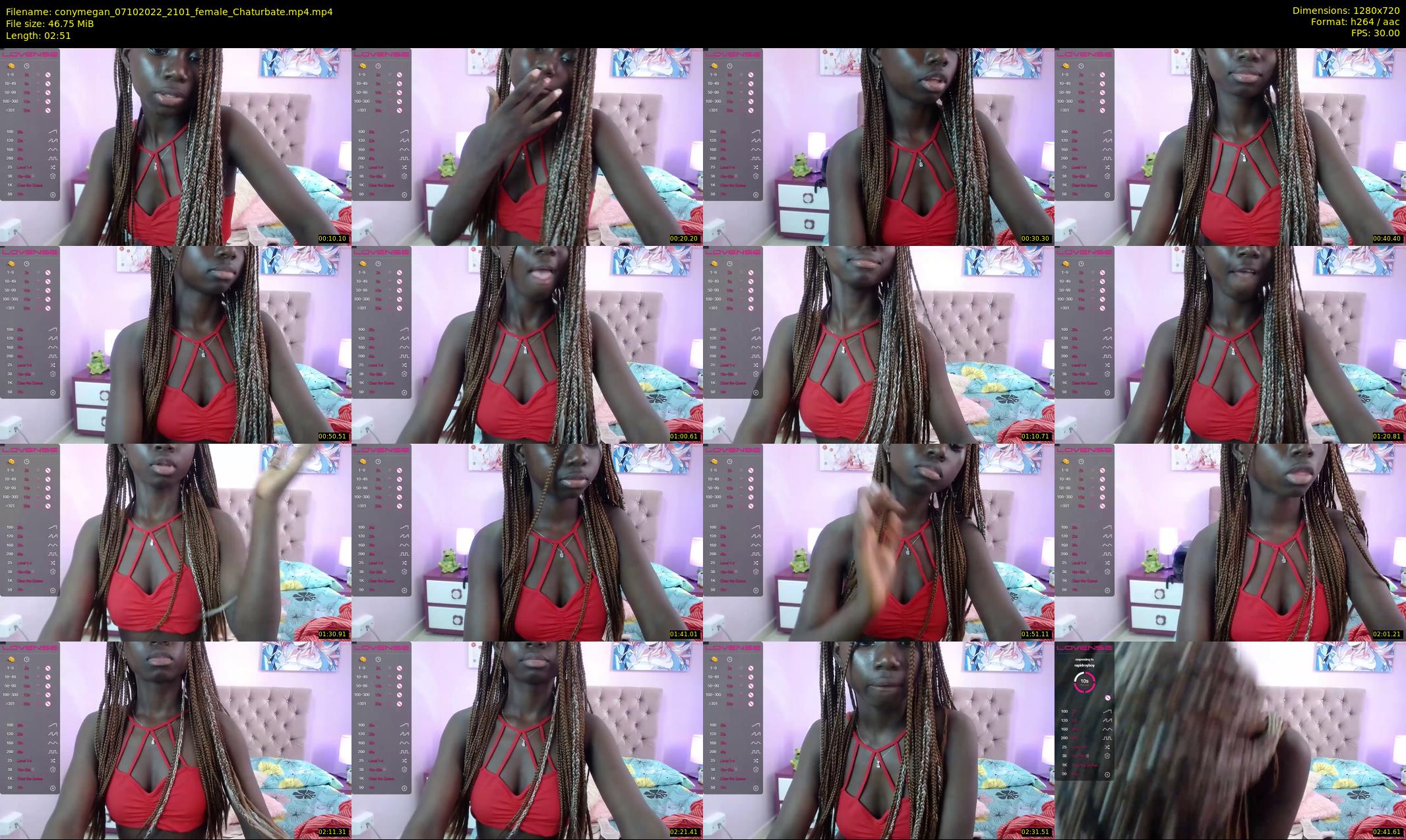 conymegan — 3 minute Chaturbate female cam show recording, 720p, Oct 7, 2022
