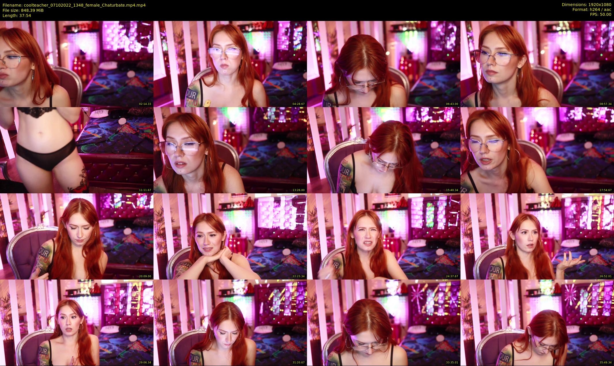 coolteacher — 38 minute Chaturbate female cam show recording, 1080p, Oct 7, 2022