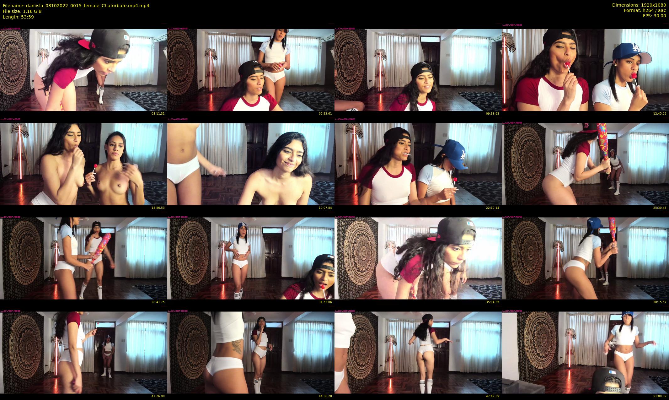 daniisla — 54 minute Chaturbate female cam show recording, 1080p, Oct 8, 2022
