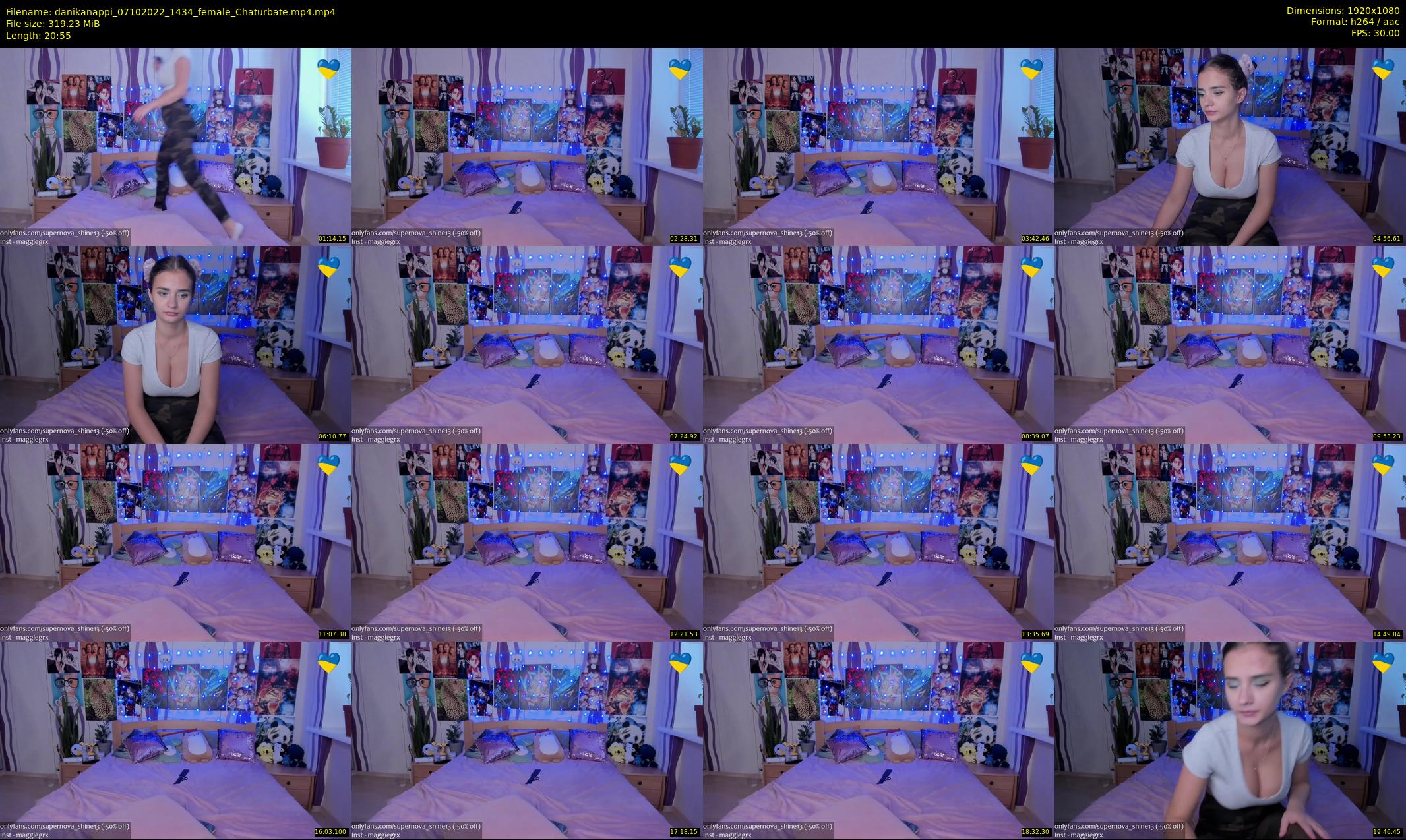 danikanappi — 21 minute Chaturbate female cam show recording, 1080p, Oct 7, 2022