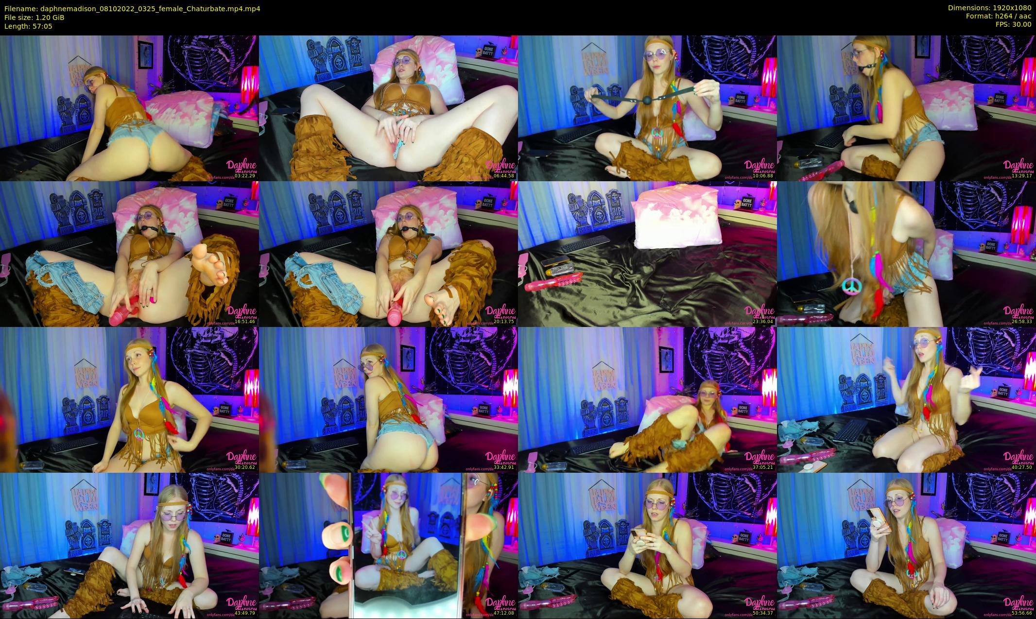 daphnemadison — 58 minute Chaturbate couple cam show recording, 1080p, Oct 8, 2022
