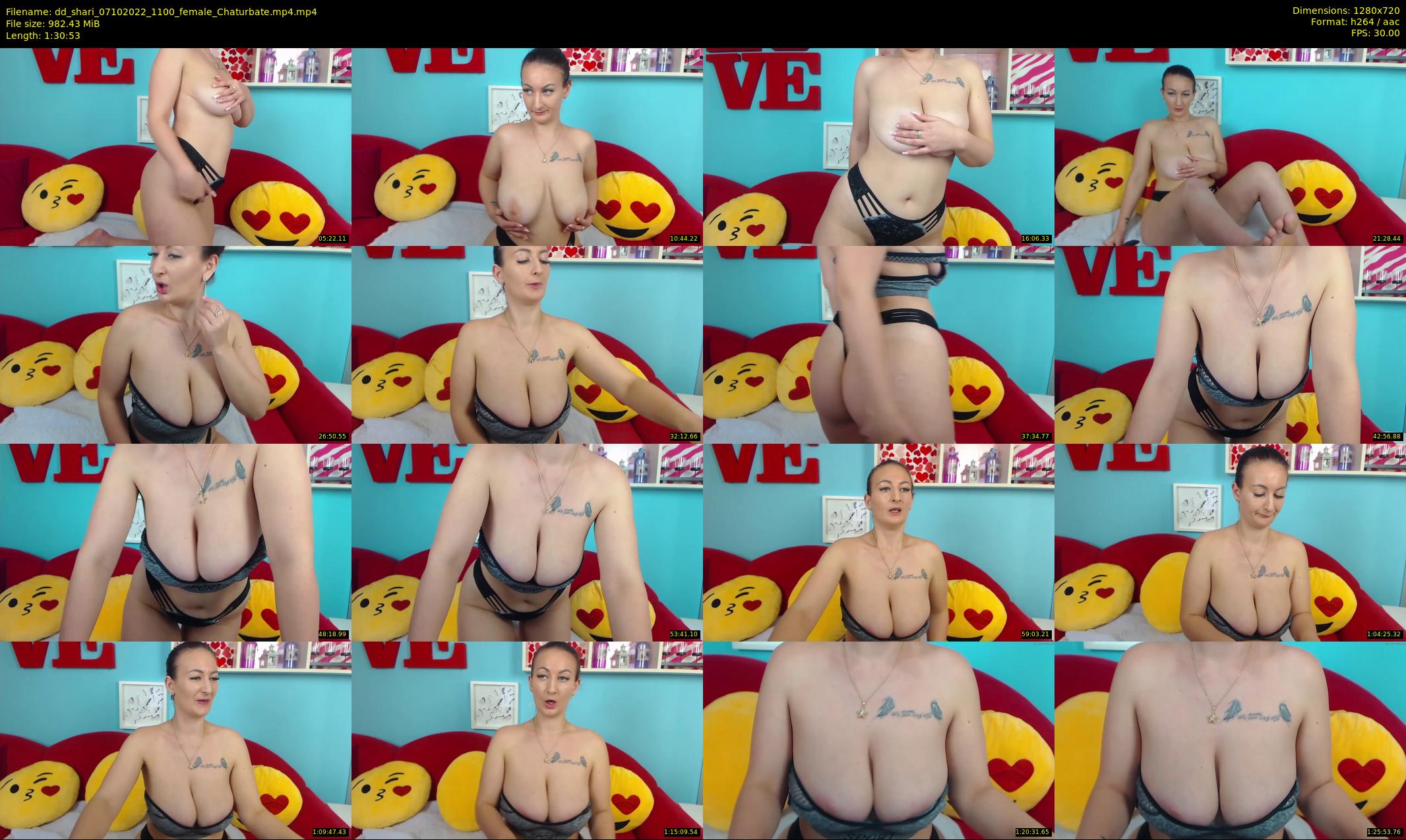 dd_shari — 91 minute Chaturbate female cam show recording, 720p, Oct 7, 2022