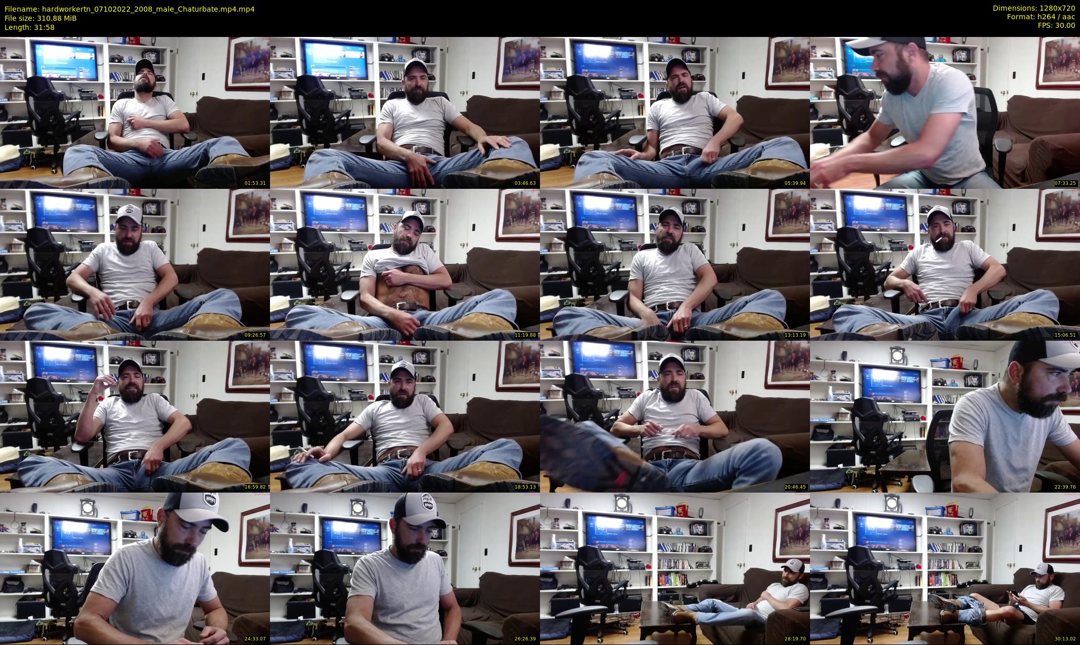 hardworkertn — 32 minute Chaturbate male cam show recording, 720p, Oct 7, 2022