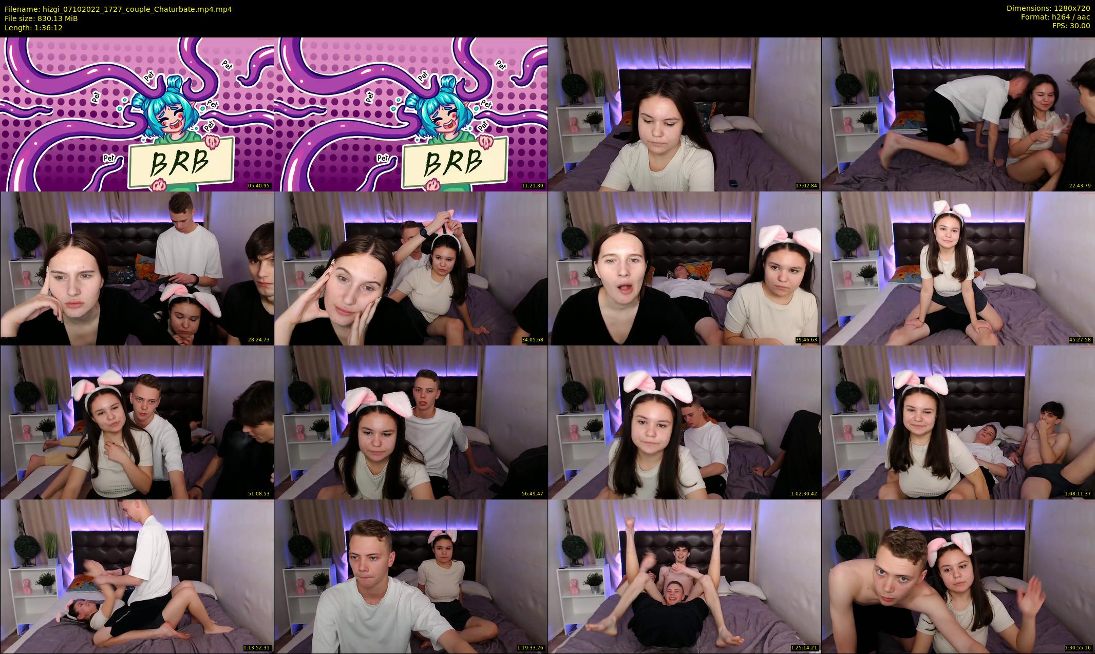 hizgi — 97 minute Chaturbate couple cam show recording, 720p, Oct 7, 2022