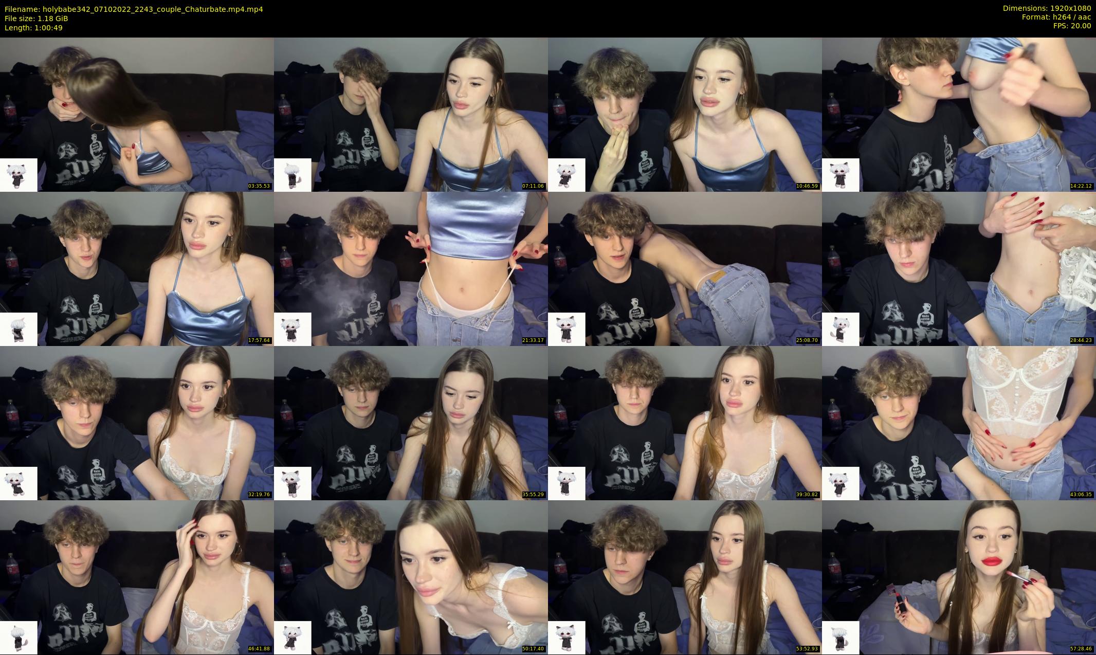 holybabe342 — 61 minute Chaturbate couple cam show recording, 1080p, Oct 7, 2022