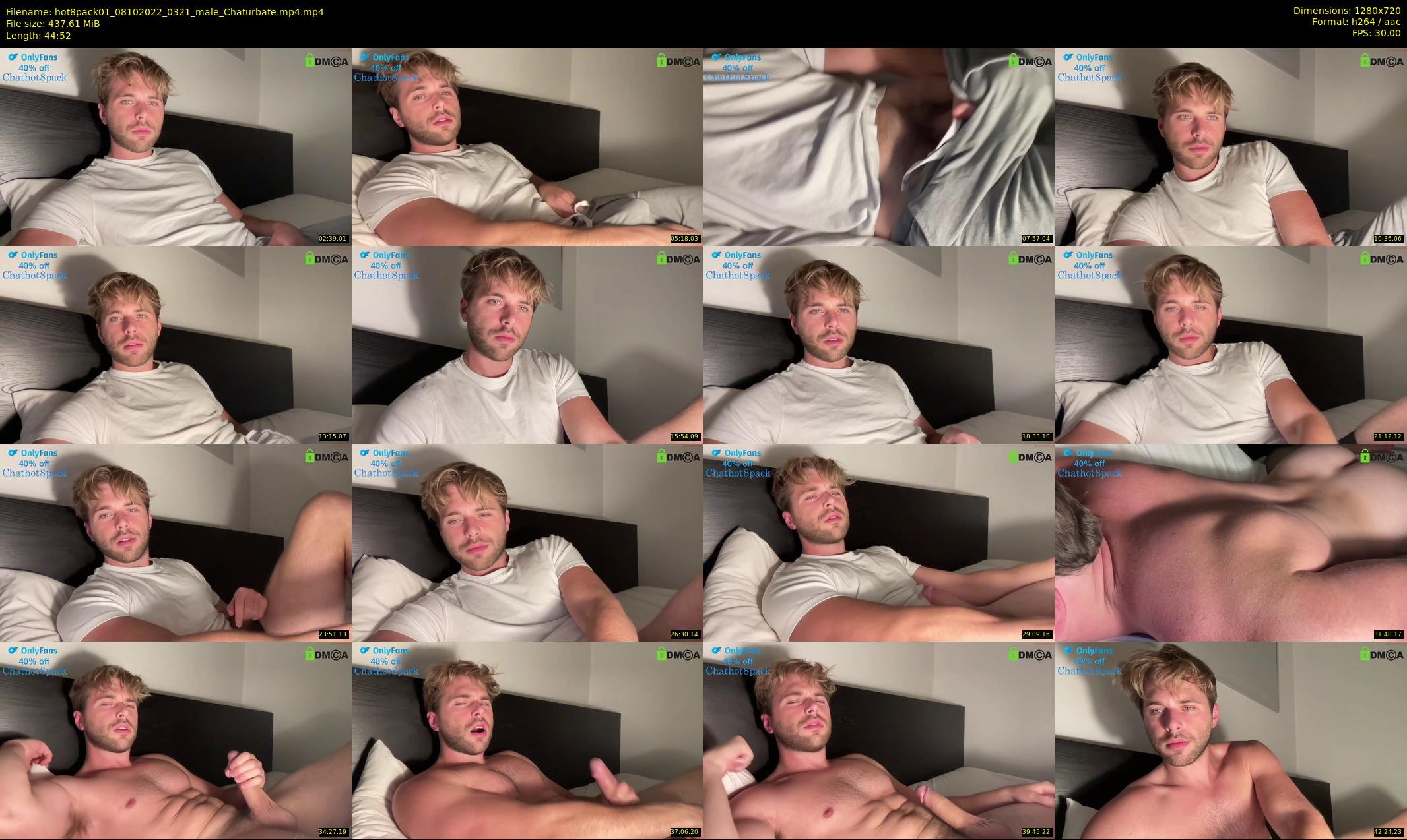 hot8pack01 — 45 minute Chaturbate male cam show recording, 720p, Oct 8, 2022