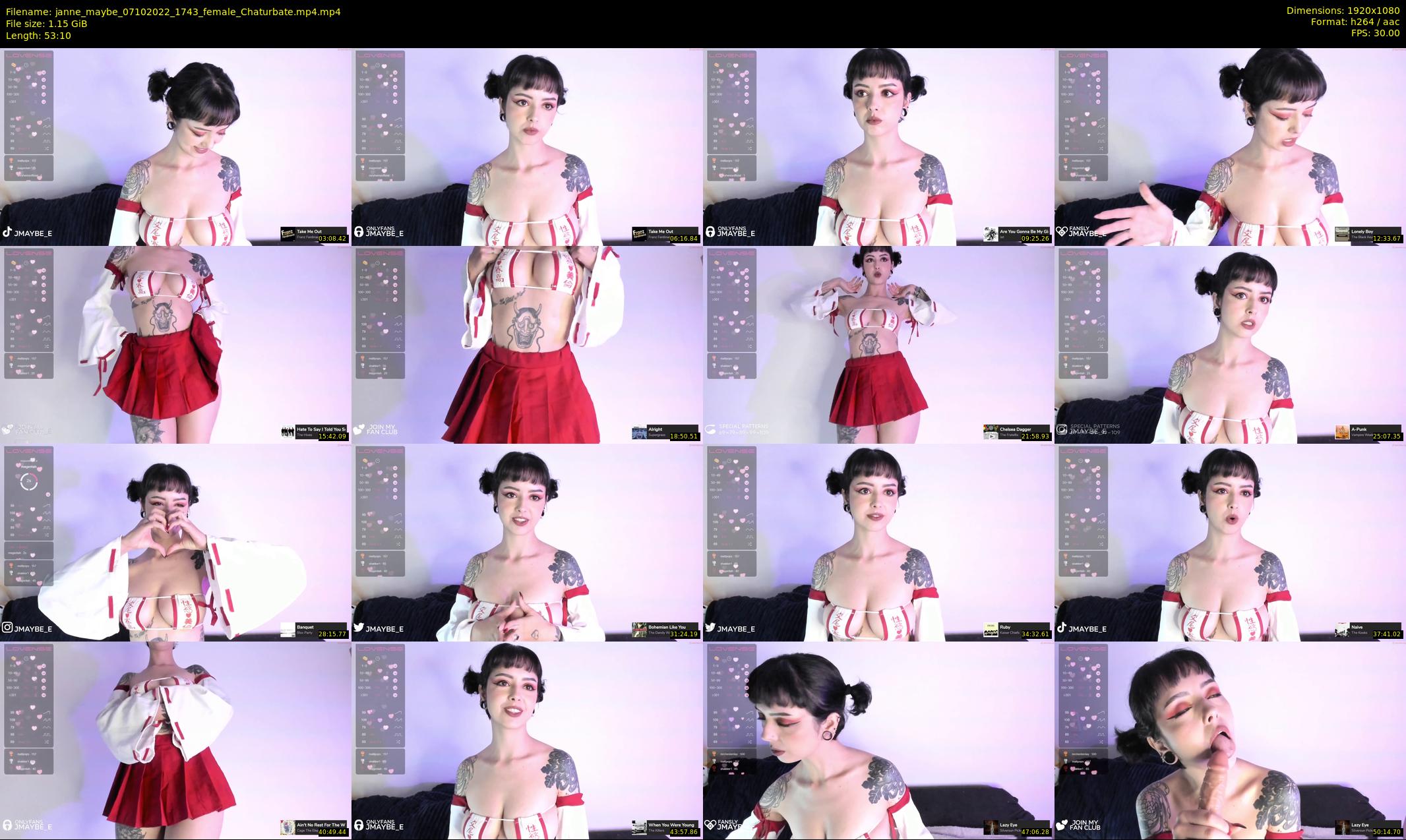janne_maybe — 54 minute Chaturbate female cam show recording, 1080p, Oct 7, 2022