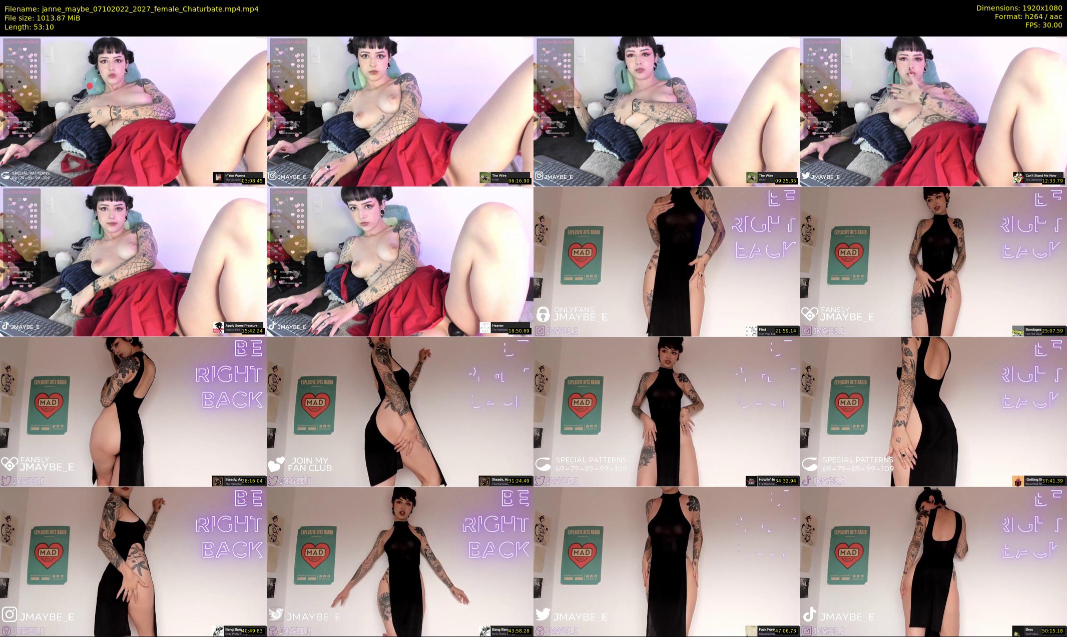 janne_maybe — 54 minute Chaturbate female cam show recording, 1080p, Oct 7, 2022